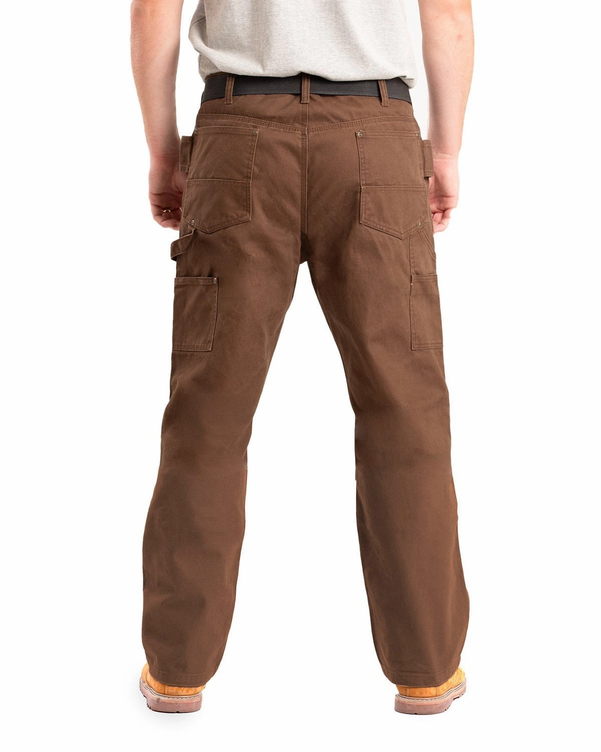 TailoredSilhouette Berne Mens Highland Double-Front Duck Bark 100% Cotton Pants