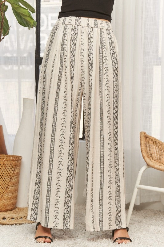 Reversible design Side Pockets Reggie Wide Leg Pants