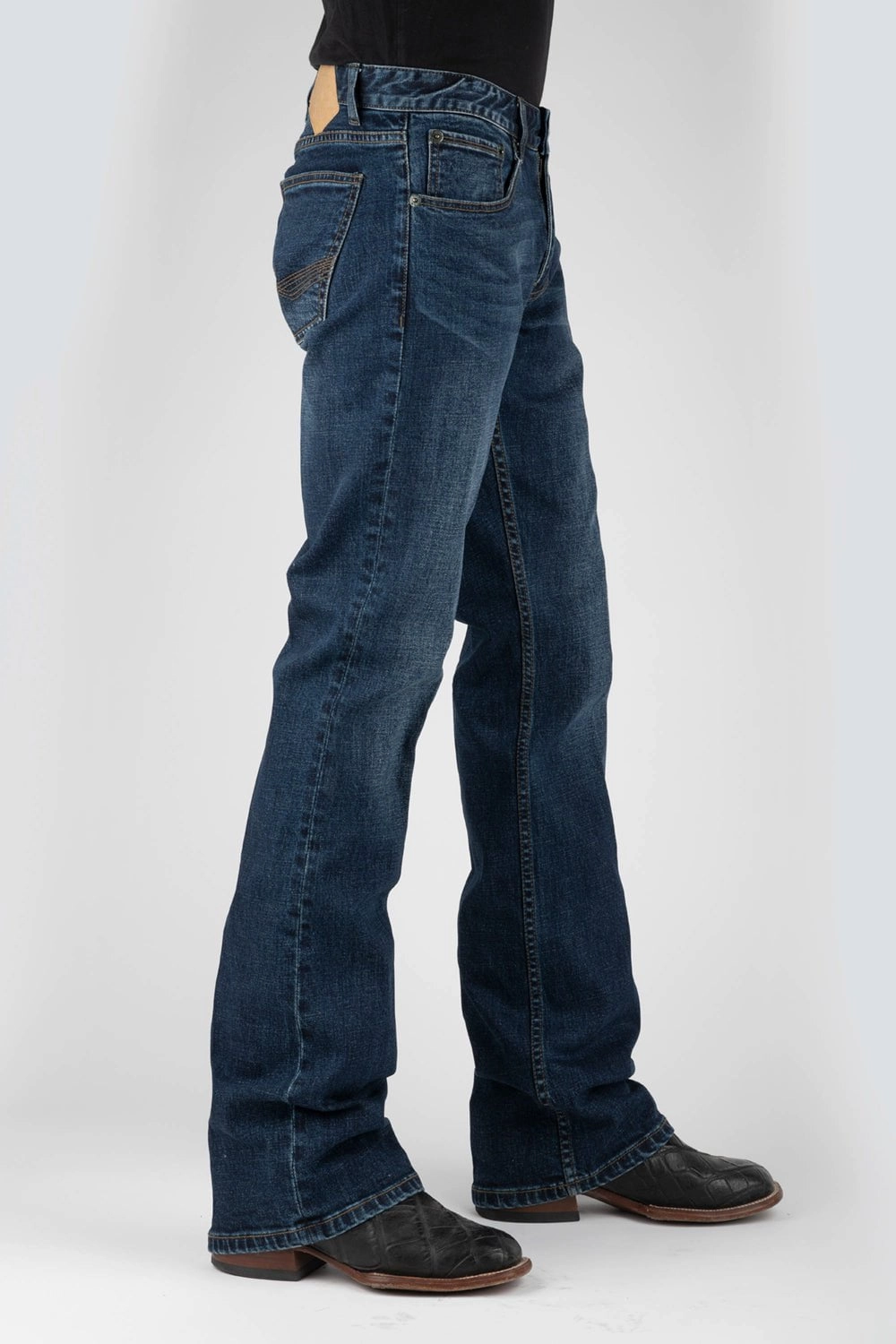 Tin Haul Mens 1661 Jagger Double V Blue Cotton Blend Jeans Premium Outdoor Enthusiast