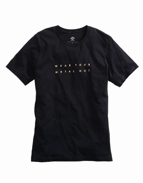 Tin Haul Mens Black 100% Cotton Wear Your Metal Out S/S T-Shirt First Date