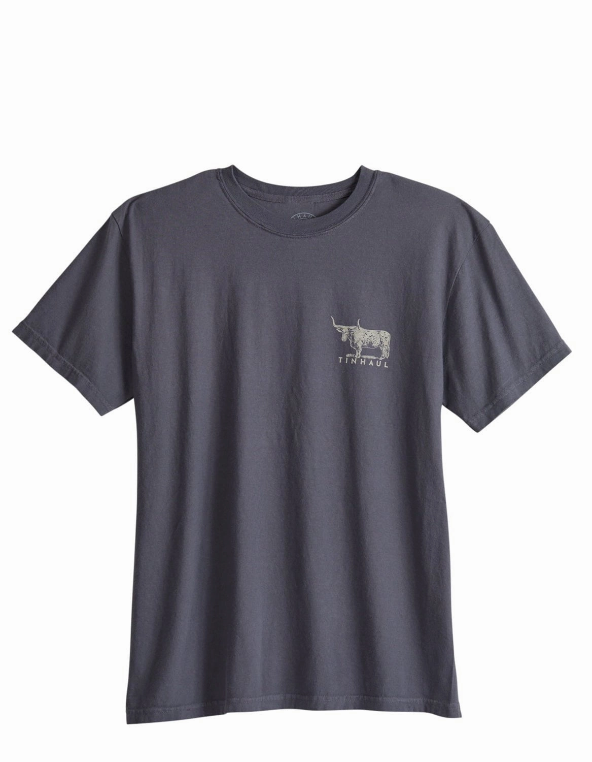 Affordable accessibility Tin Haul Mens Western Supply Bull Grey 100% Cotton S/S T-Shirt