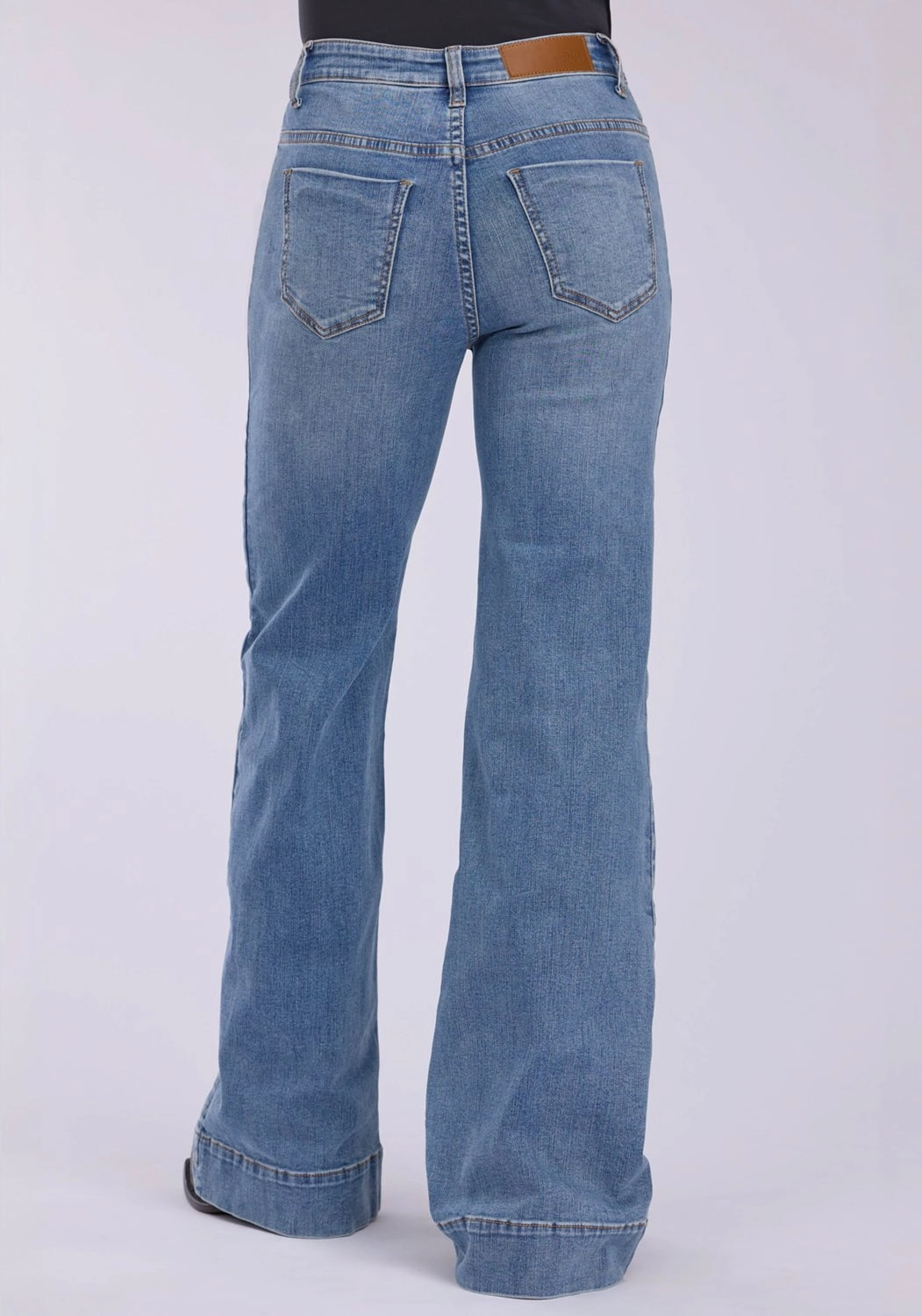 Daily Favorite Tin Haul Womens 870 Claire Side Yokes Blue Cotton Blend Jeans