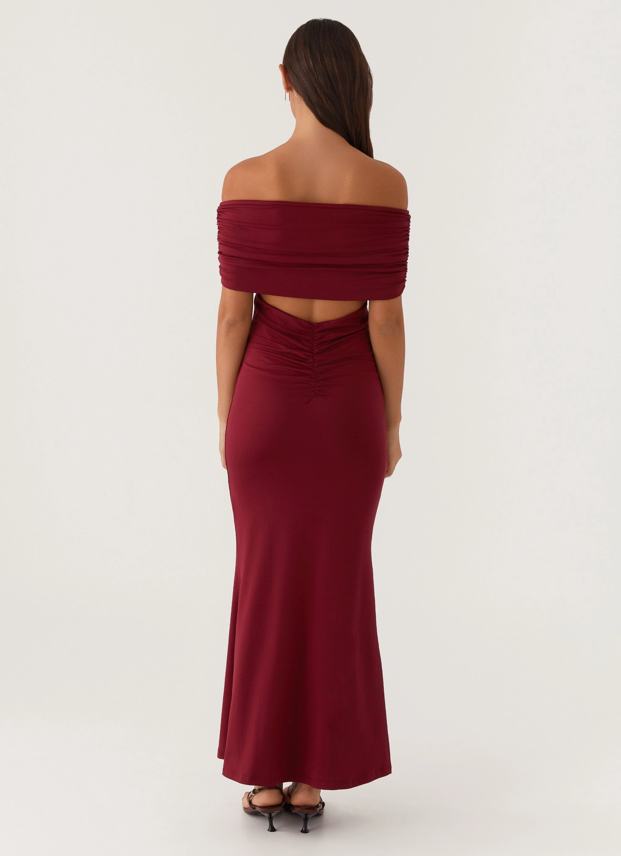 Night Style Maude Maxi Dress - Maroon