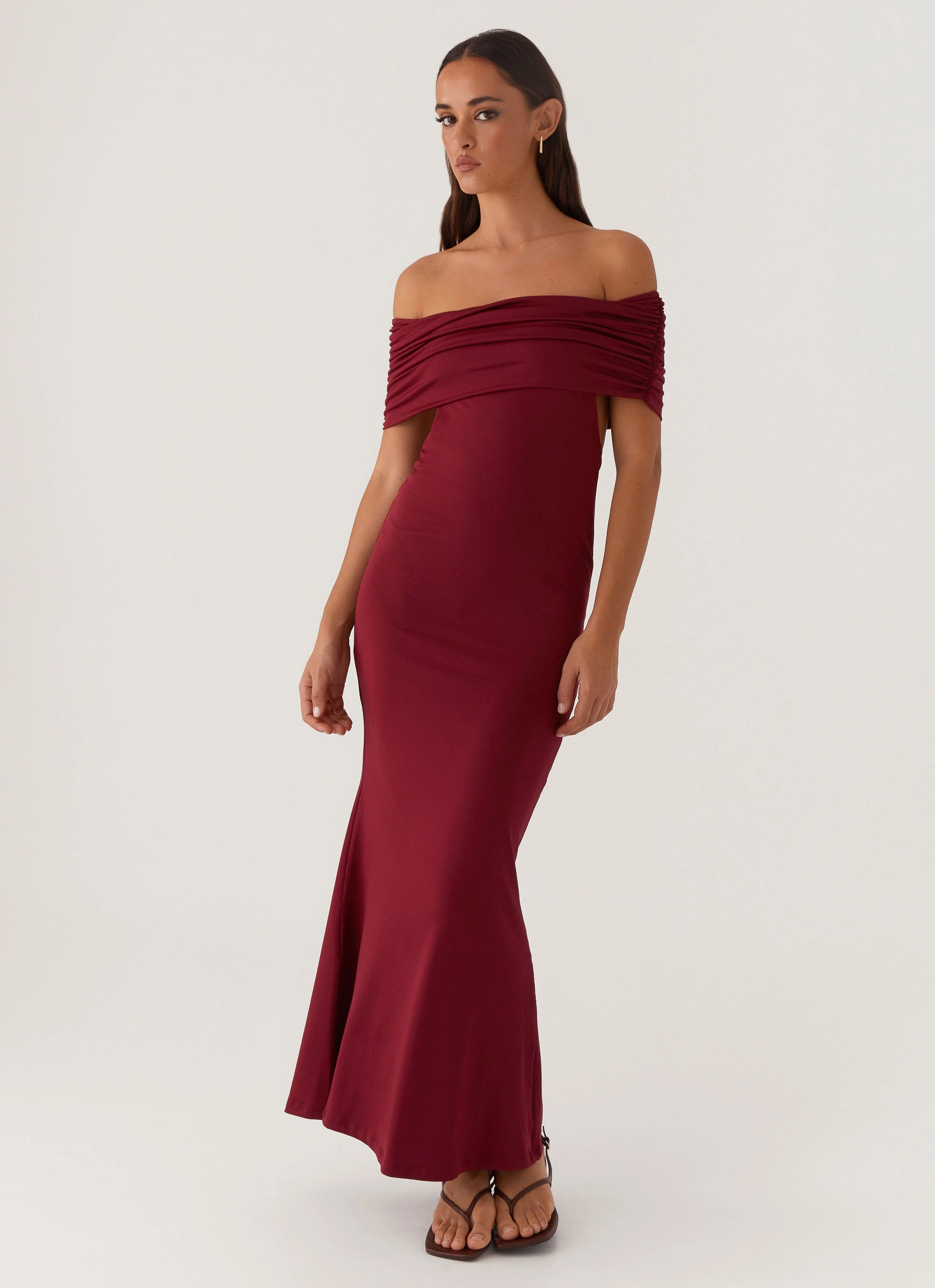 Kind Glow Maude Maxi Dress - Maroon