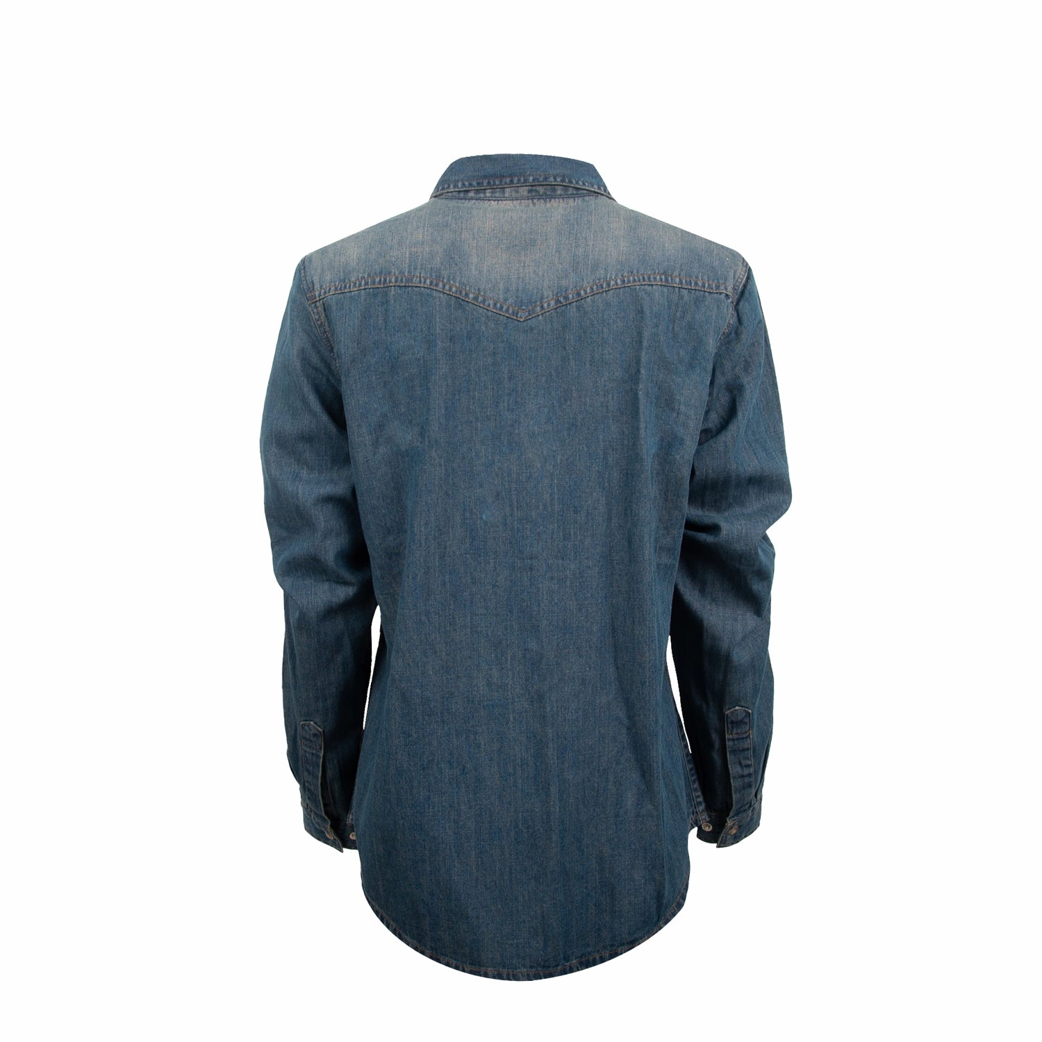 Premium Quality Petite Cut STS Ranchwear Womens Parker Denim 100% Cotton L/S Shirt