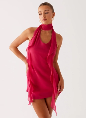 Minimalist Look Tanner Mini Dress - Fuchsia