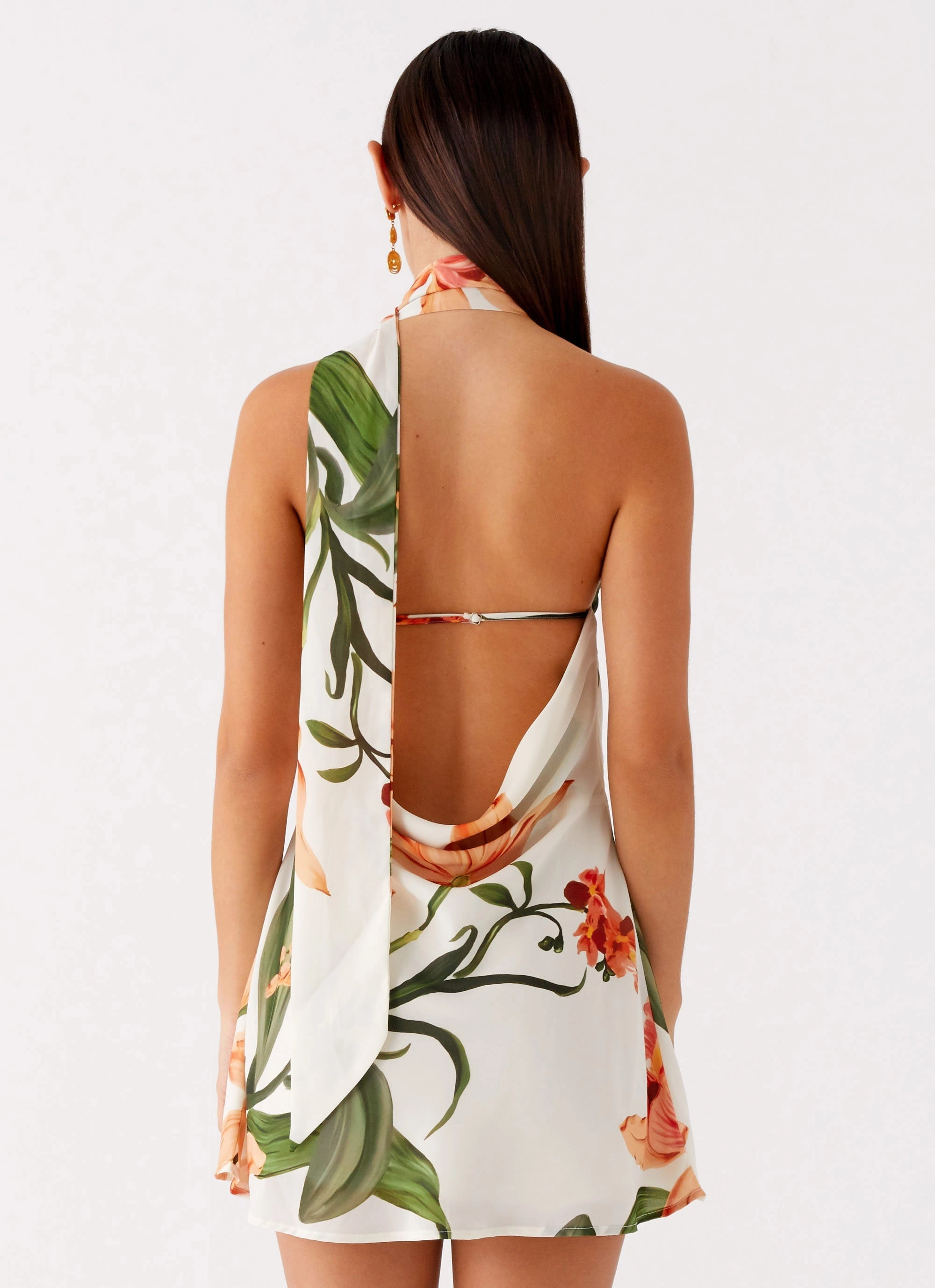 Music-Concert SoftTouchTexture Trisha Mini Dress - Floral Print