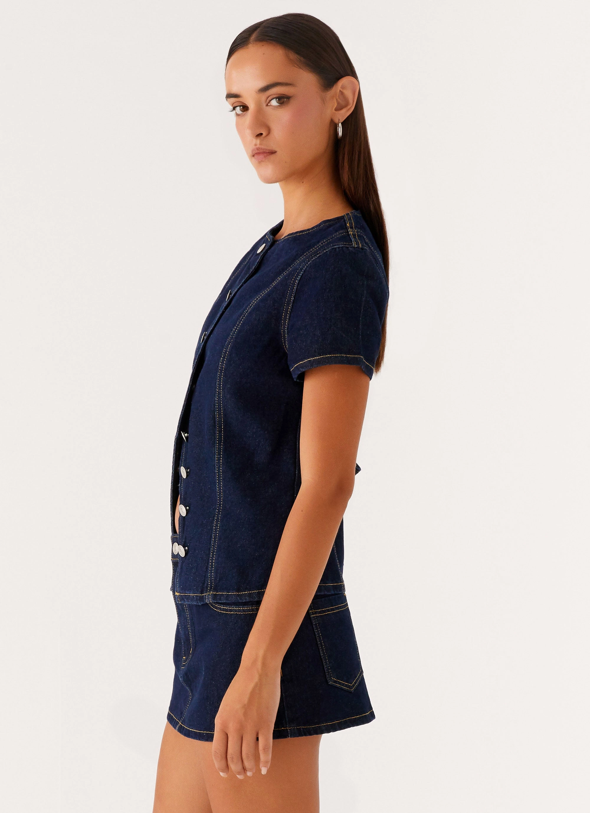 Ventilation Panel Jagger Top - Indigo
