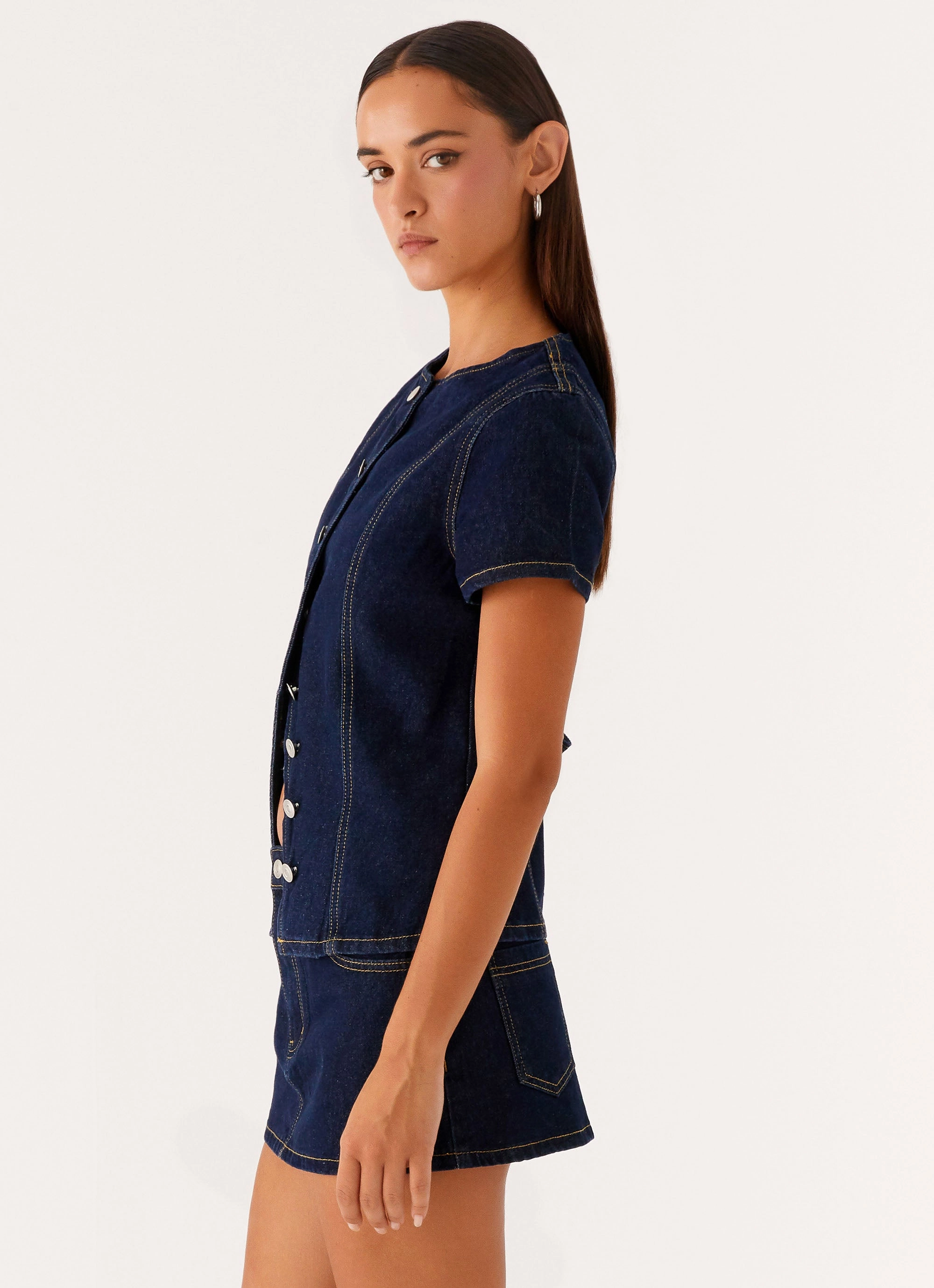 AllSeason Wearability Jagger Top - Indigo