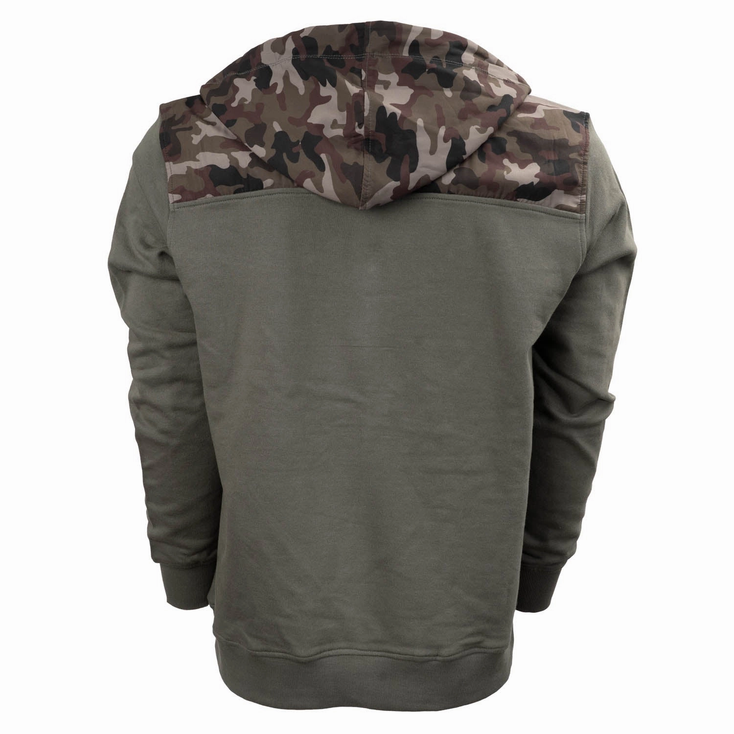 High Neck Contemporary Style STS Ranchwear Mens Whit Camo/Charcoal 100% Cotton Pullover