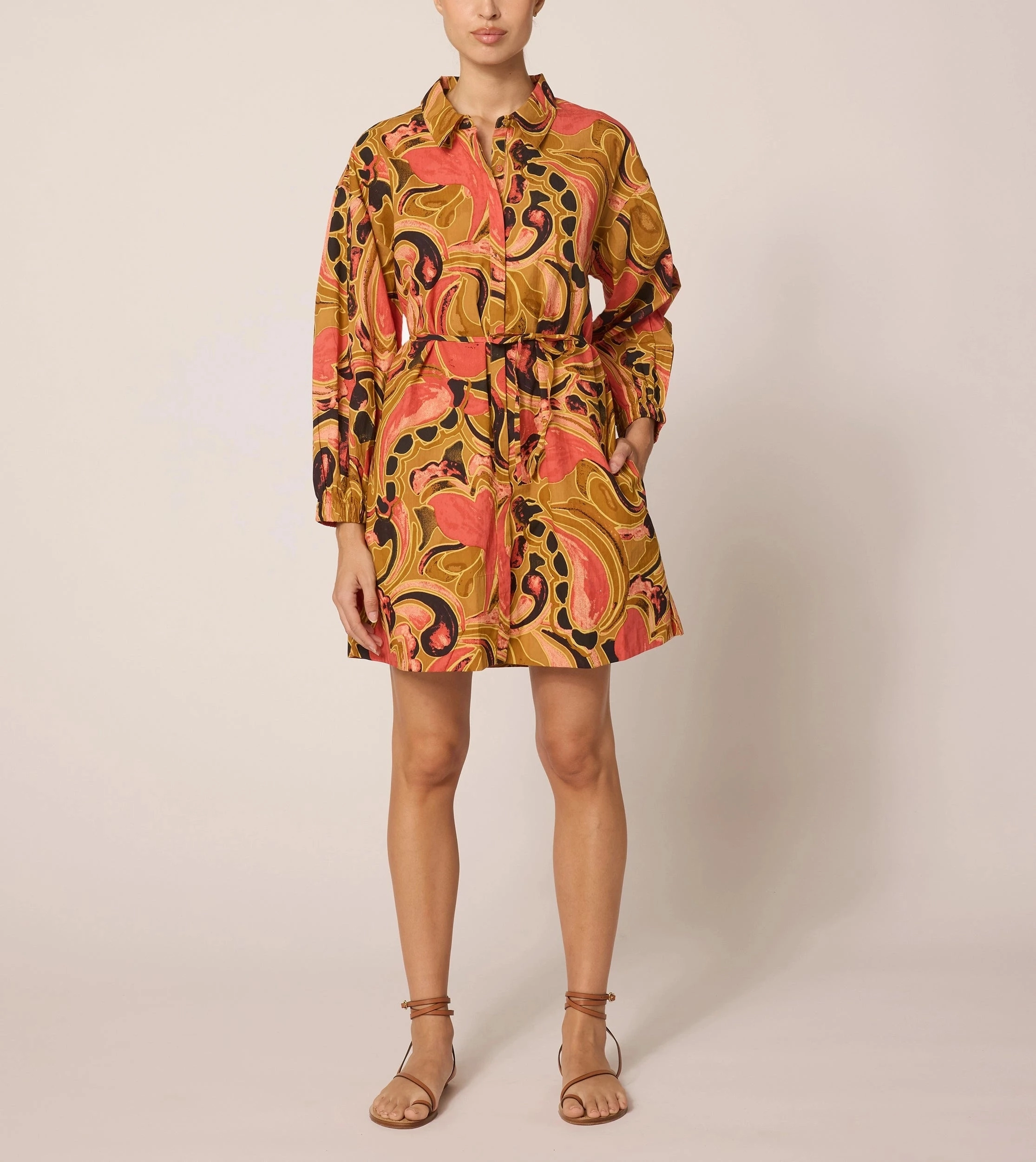 SmoothEdgeFinish Snap-Closure Elisha Mini Dress | Osaria