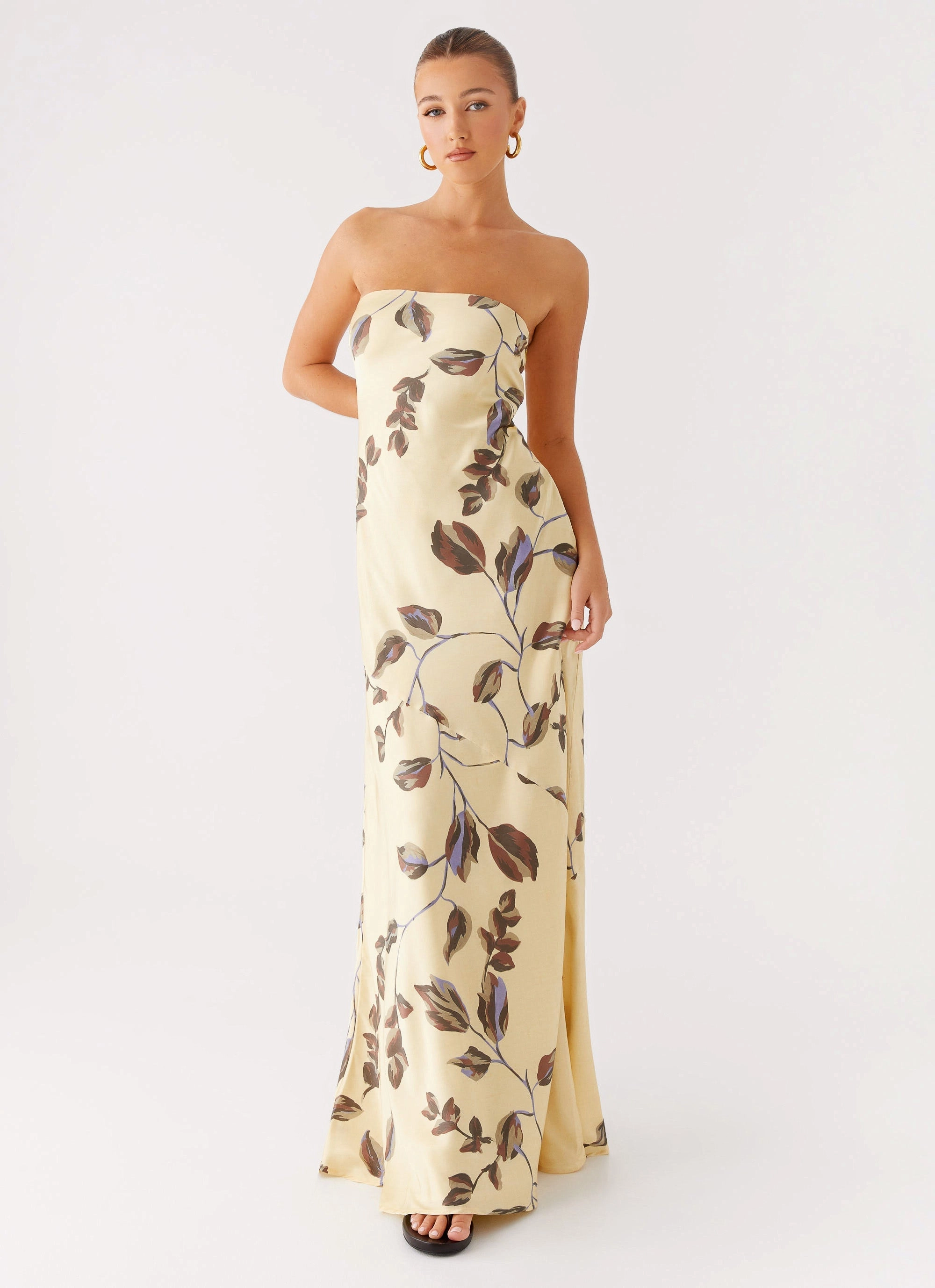 Essential Jacket Outdoor Adventure Alisa Strapless Maxi Dress - Buttercream Bliss