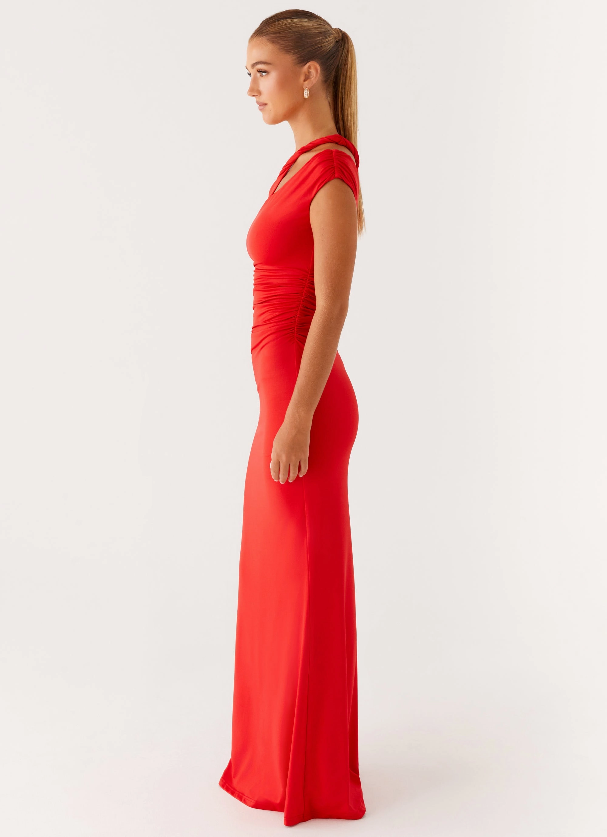 Athleisure Outerwear Chic Urban Lopez Maxi Dress - Tangerine