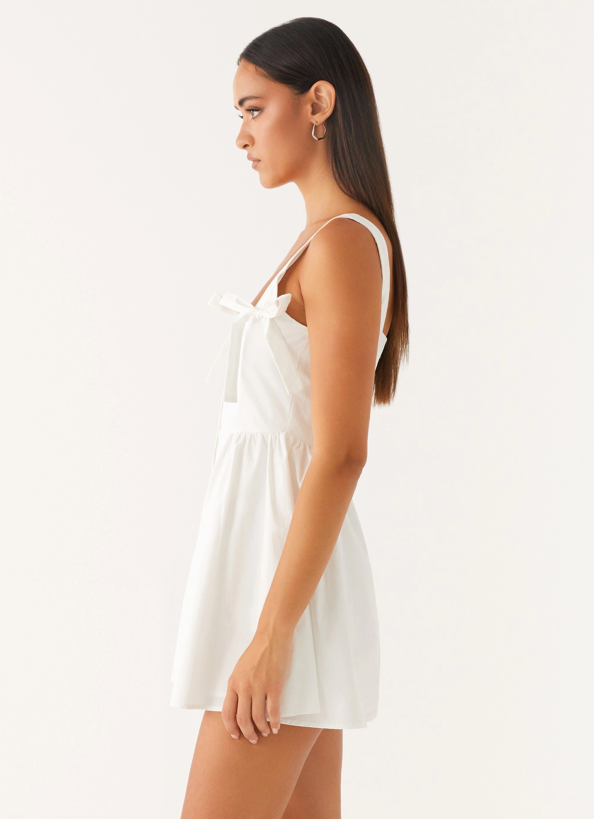 Unconditional Mini Dress - White Daytime Mood Refined Stitch
