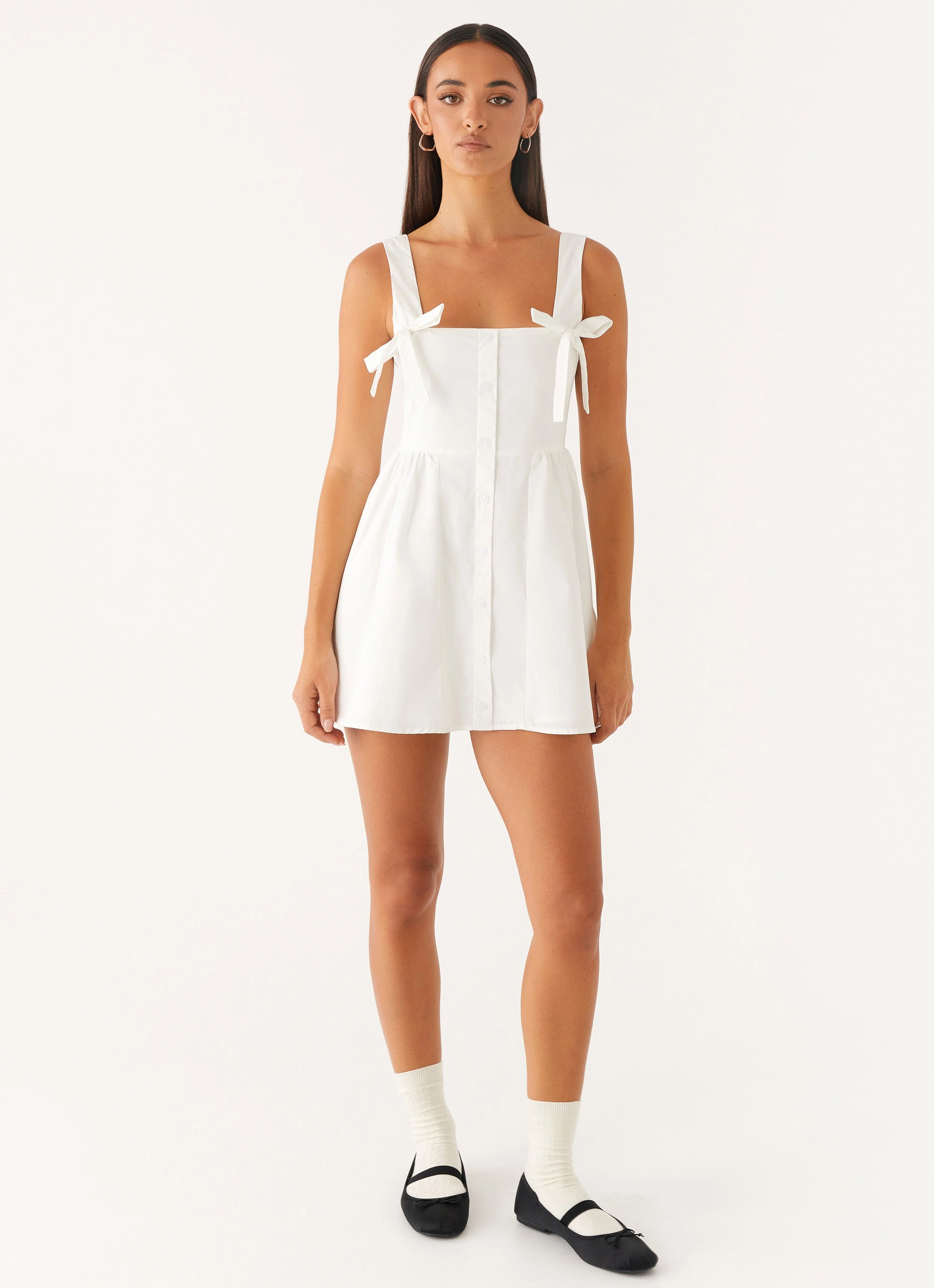 Unconditional Mini Dress - White Office Glam Fast Chic