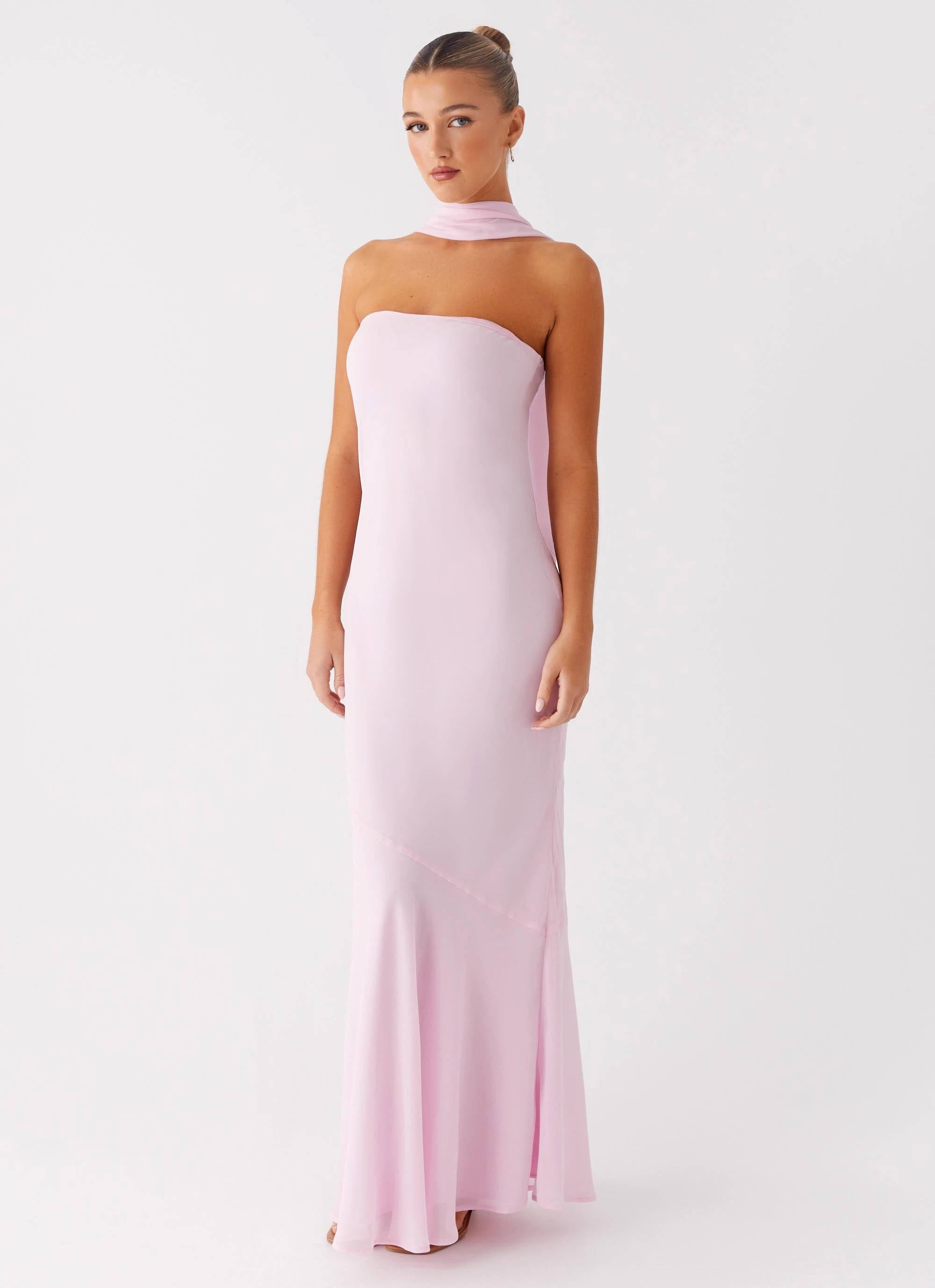 Under The Pagoda Maxi Dress - Pink Mid Length