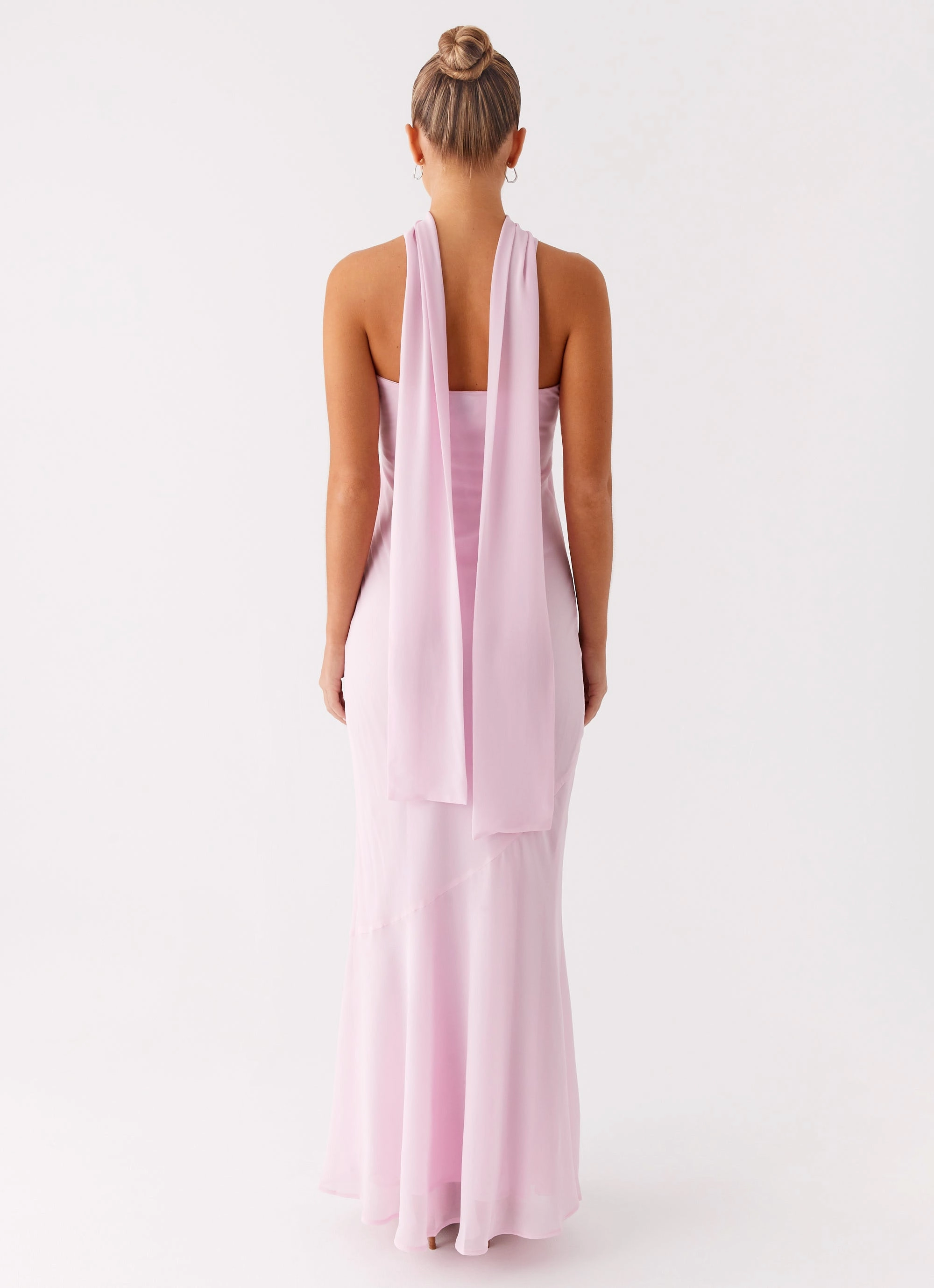 Oversized Jacket Hidden Zipper Under The Pagoda Maxi Dress - Pink