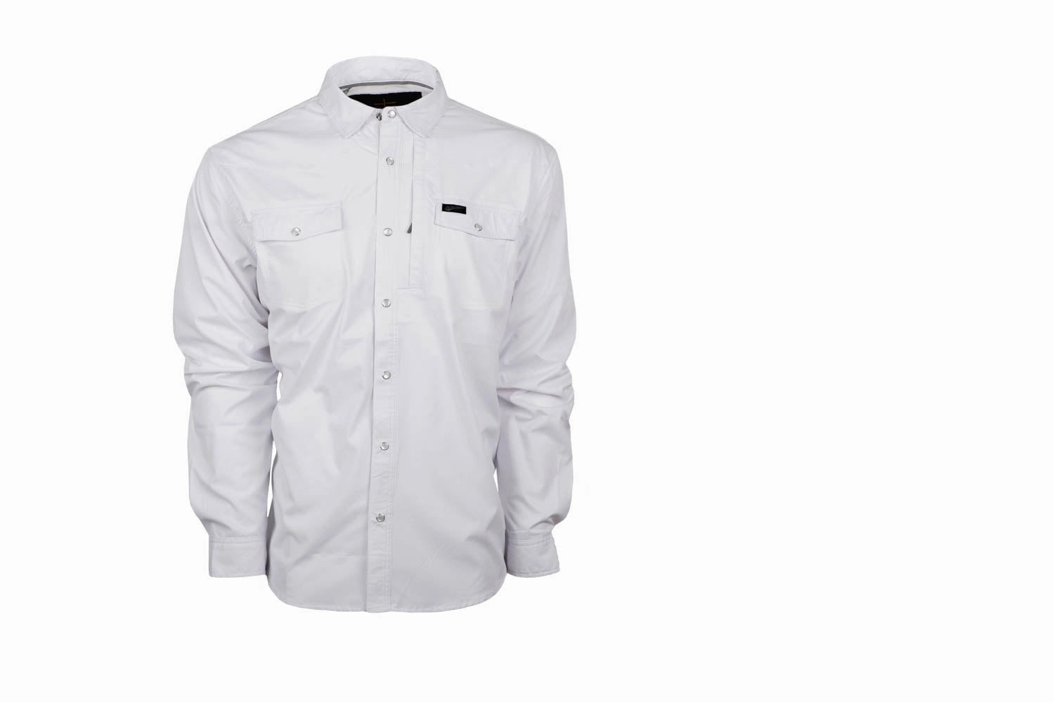 STS Ranchwear Mens Fischer Performance White Nylon/Spandex L/S Shirt Corporate Wear Stylish Design
