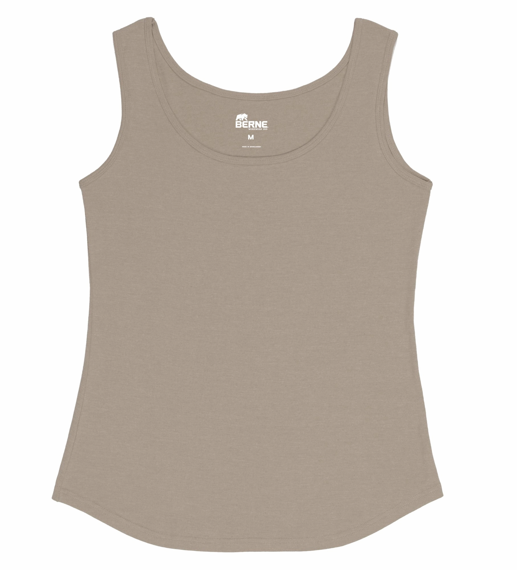 Berne Ash Cotton Blend Ladies Lightweight Performance Tank S/L Eco friendly materials Loose style