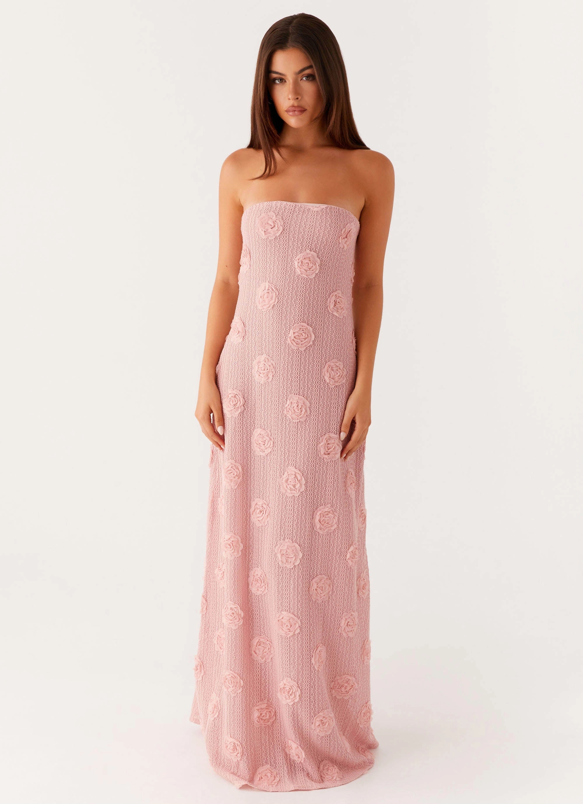 Holly Maxi Dress - Pink Travel Ready Hooded Coat