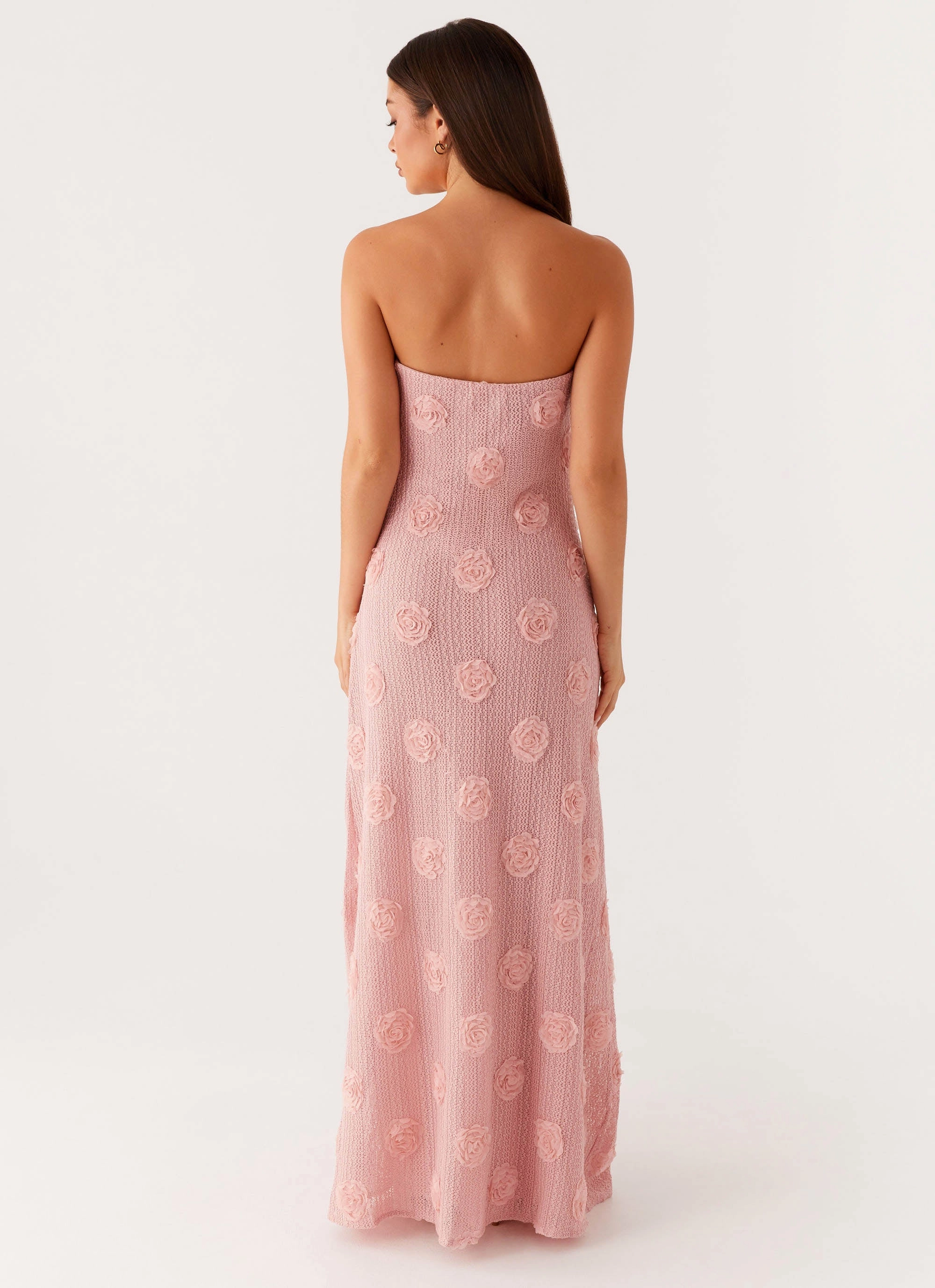 Holly Maxi Dress - Pink Padded Outerwear