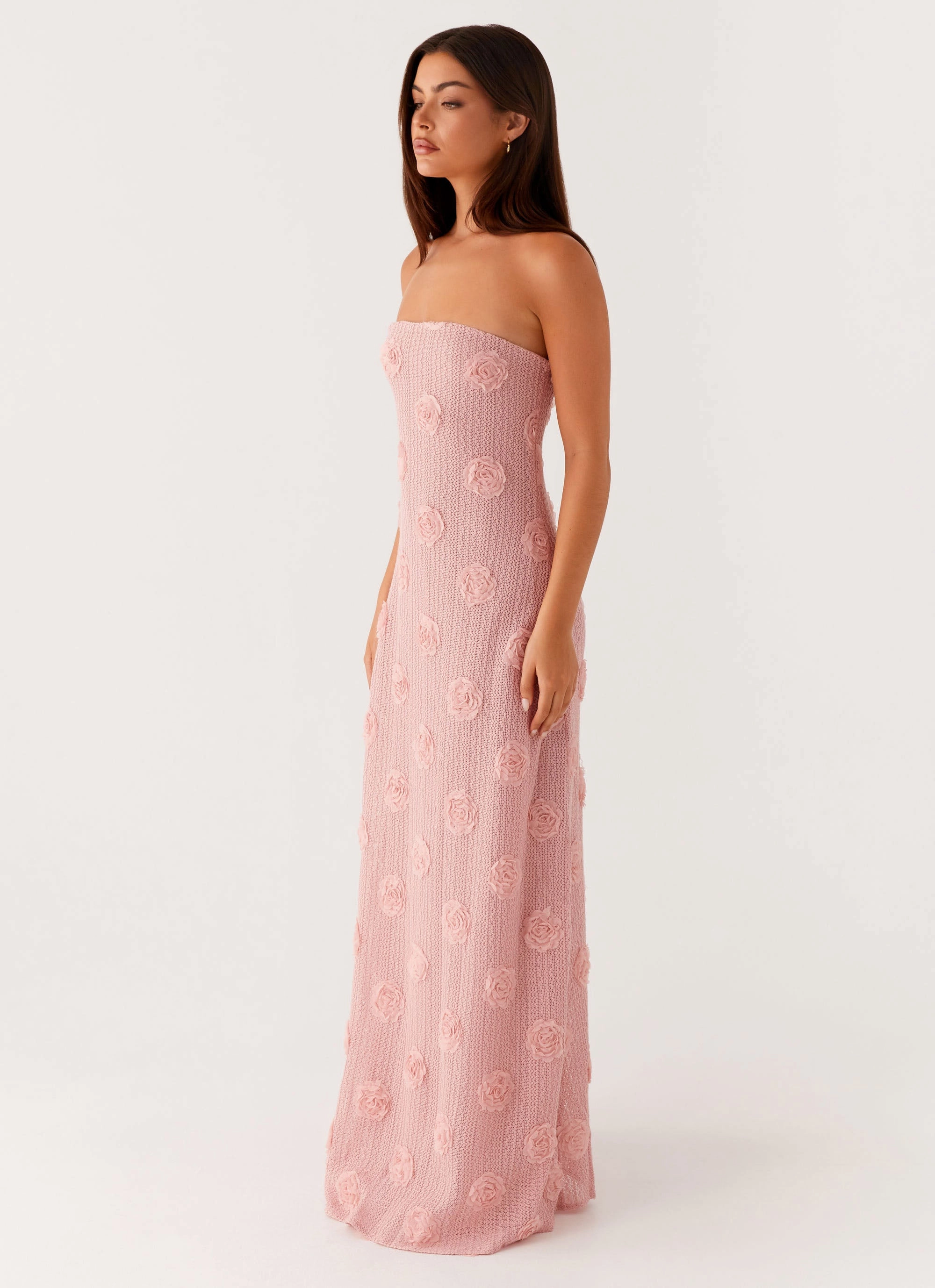 Holly Maxi Dress - Pink Light Coat