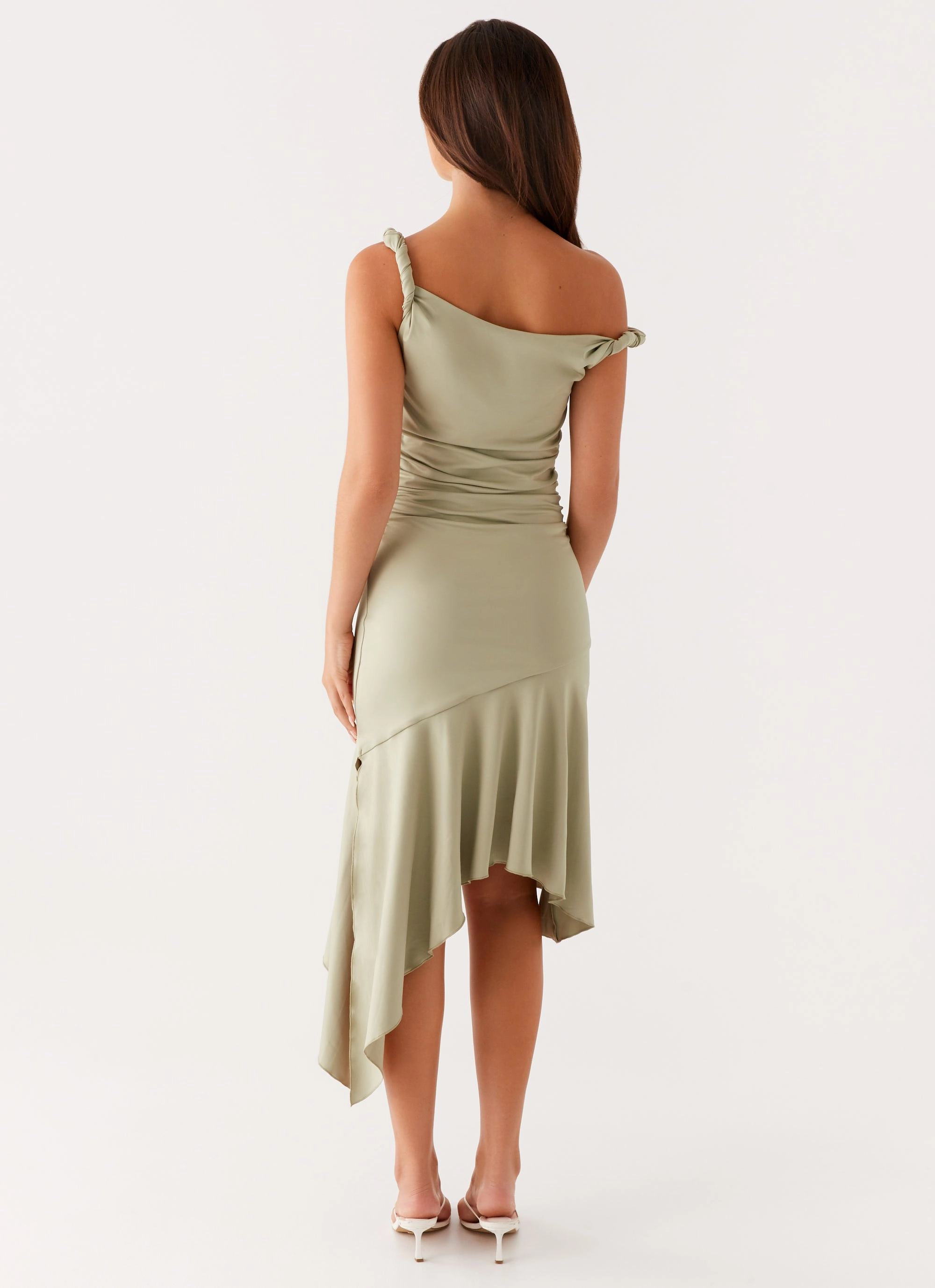 Huntah Midi Dress - Sage Cozy Winter Layer