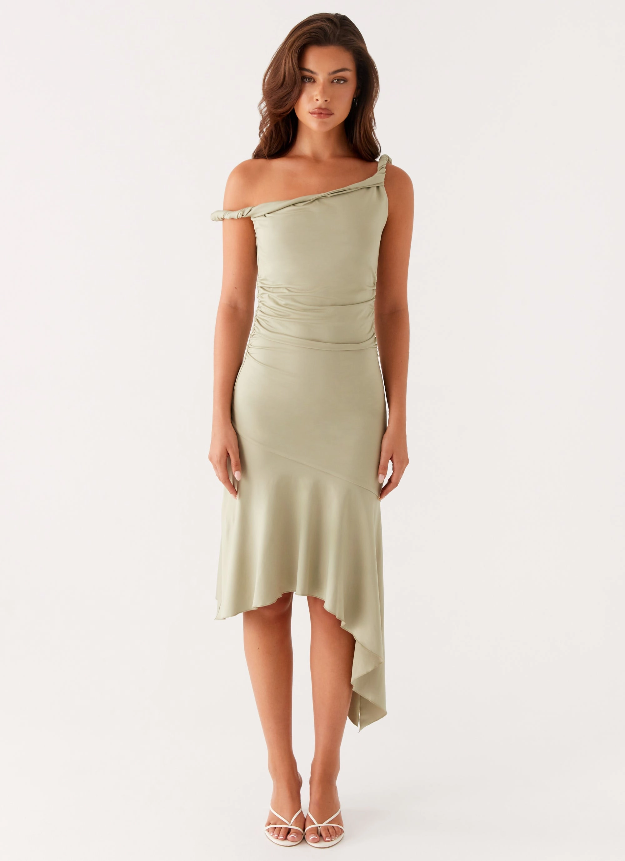 Huntah Midi Dress - Sage Stylish Layer