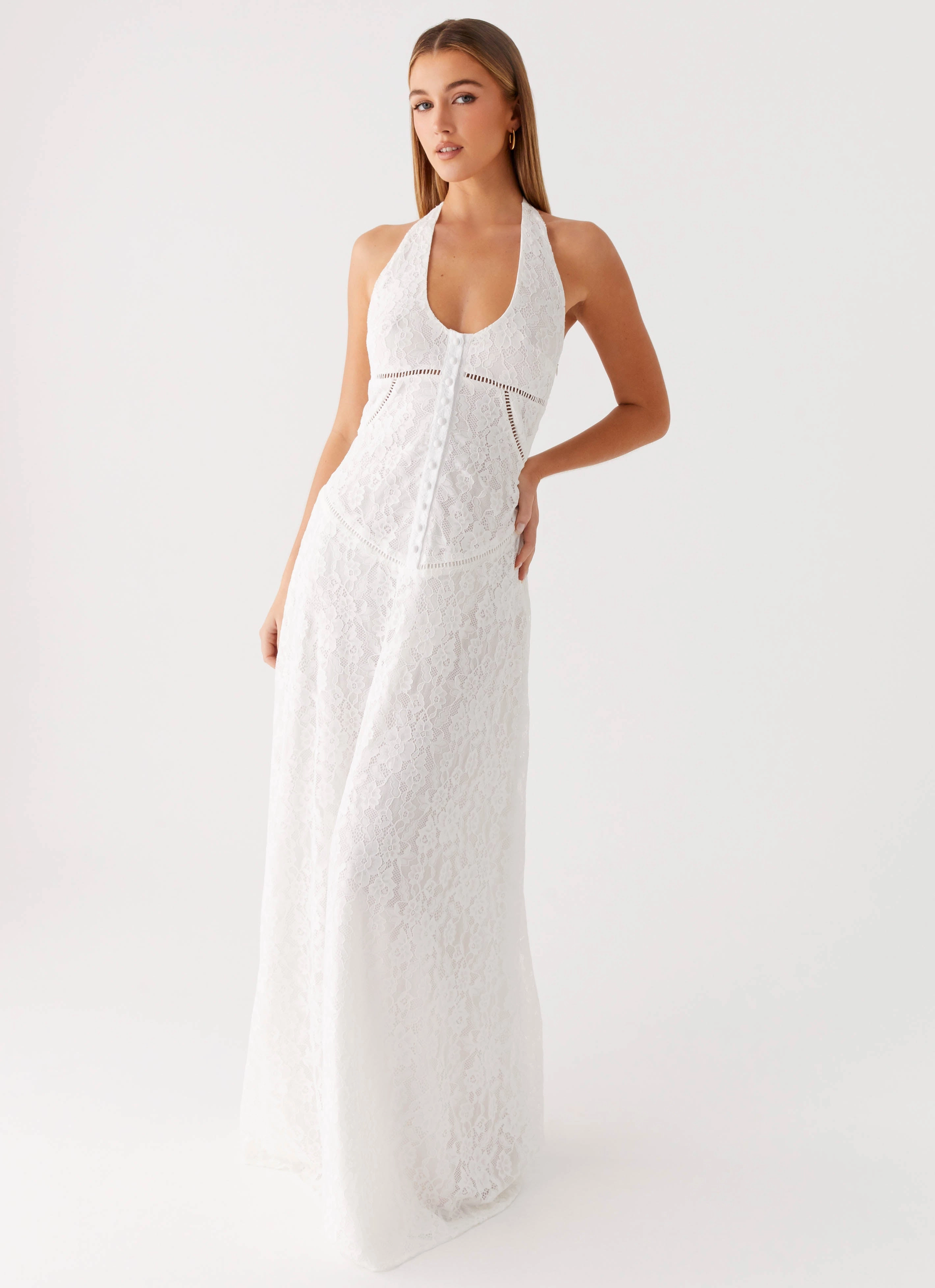 Warm Layering Ember Valley Maxi Dress - Ivory