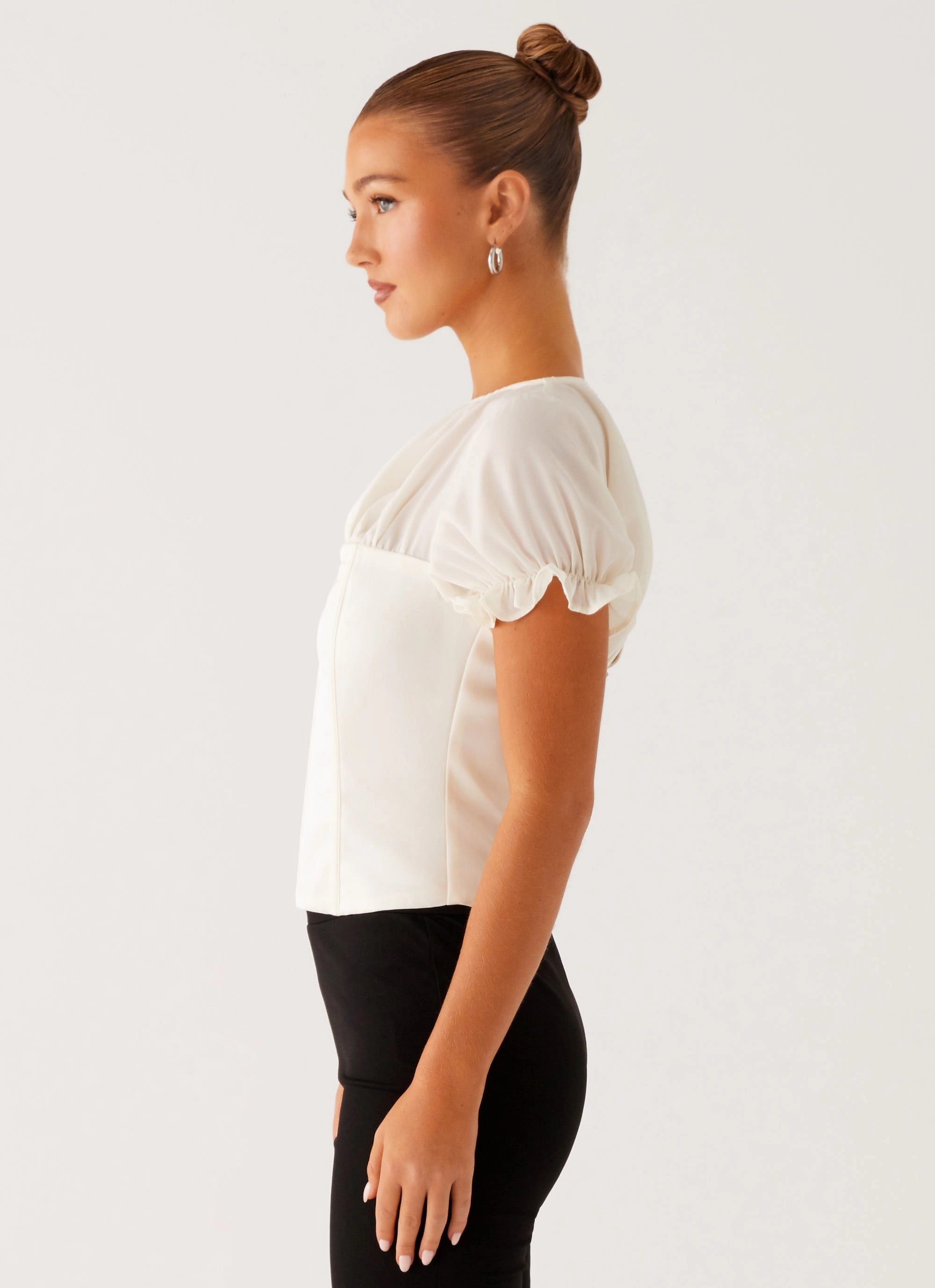 Avalee Top - Ivory Hypoallergenic fabric