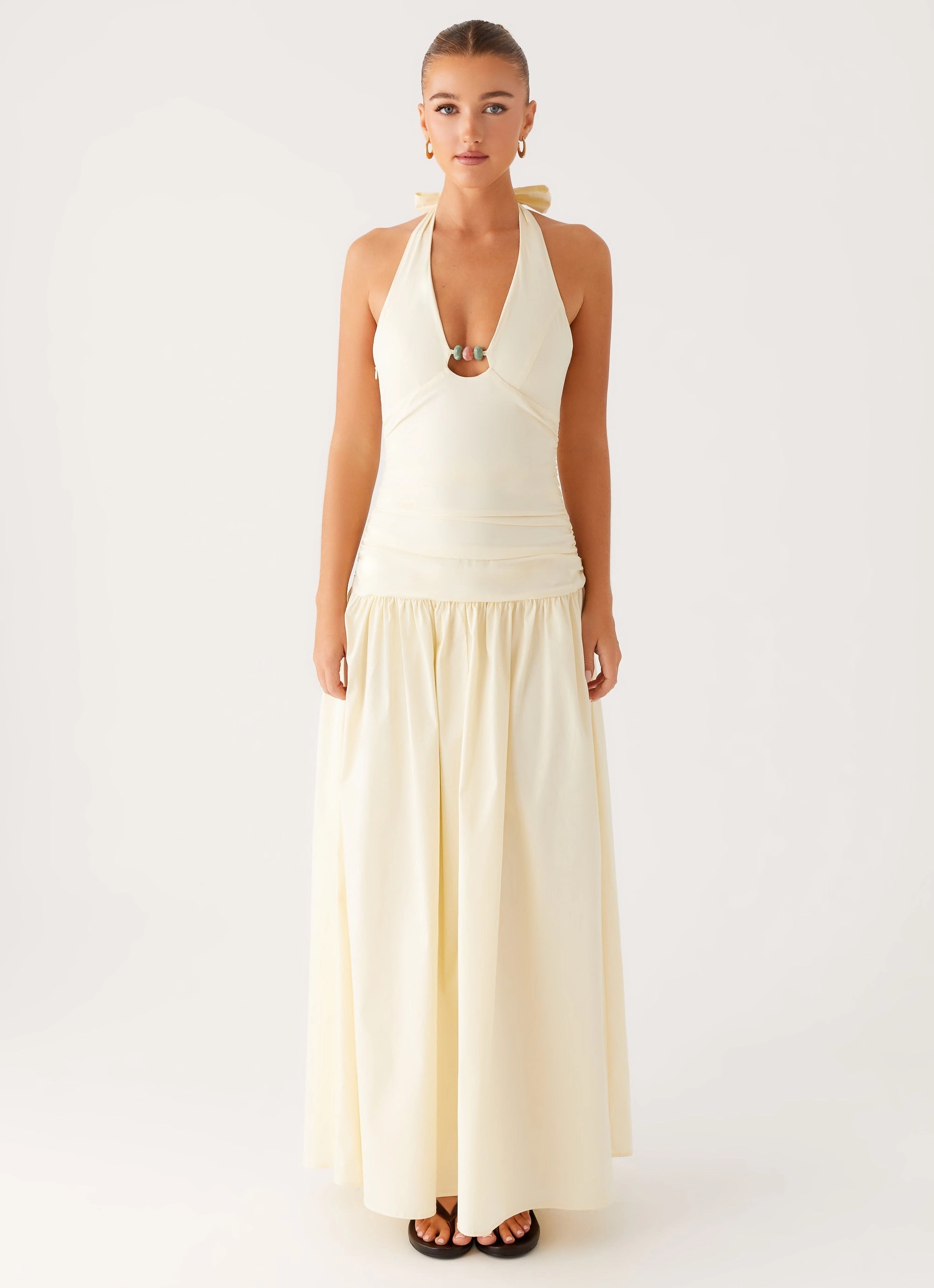 Val Maxi Dress - Lemon Polished Design Mood Booster