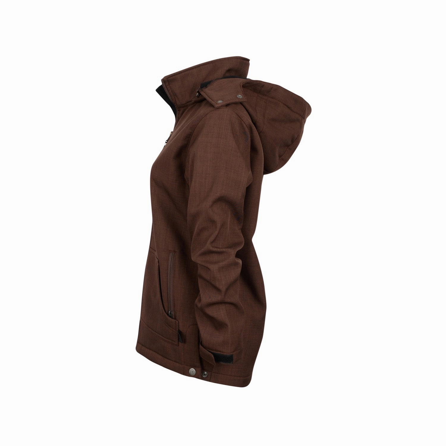 Climate Responsive Textile STS Ranchwear Womens Weston Chocolate Poly/Spandex Softshell Jacket