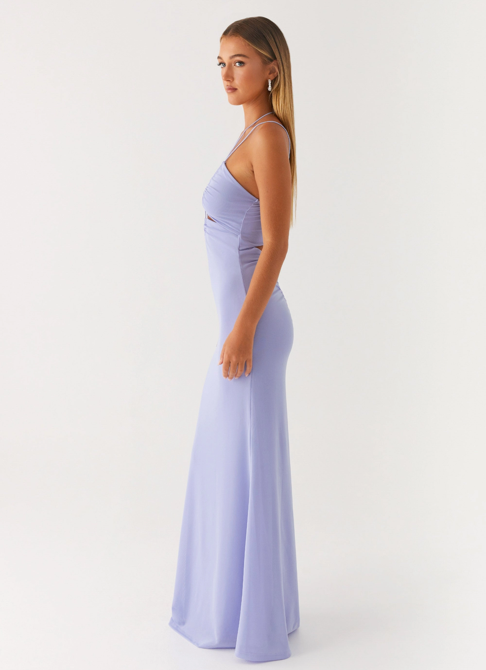 Roberta Maxi Dress - Heather Blue Dressy Yet Comfortable