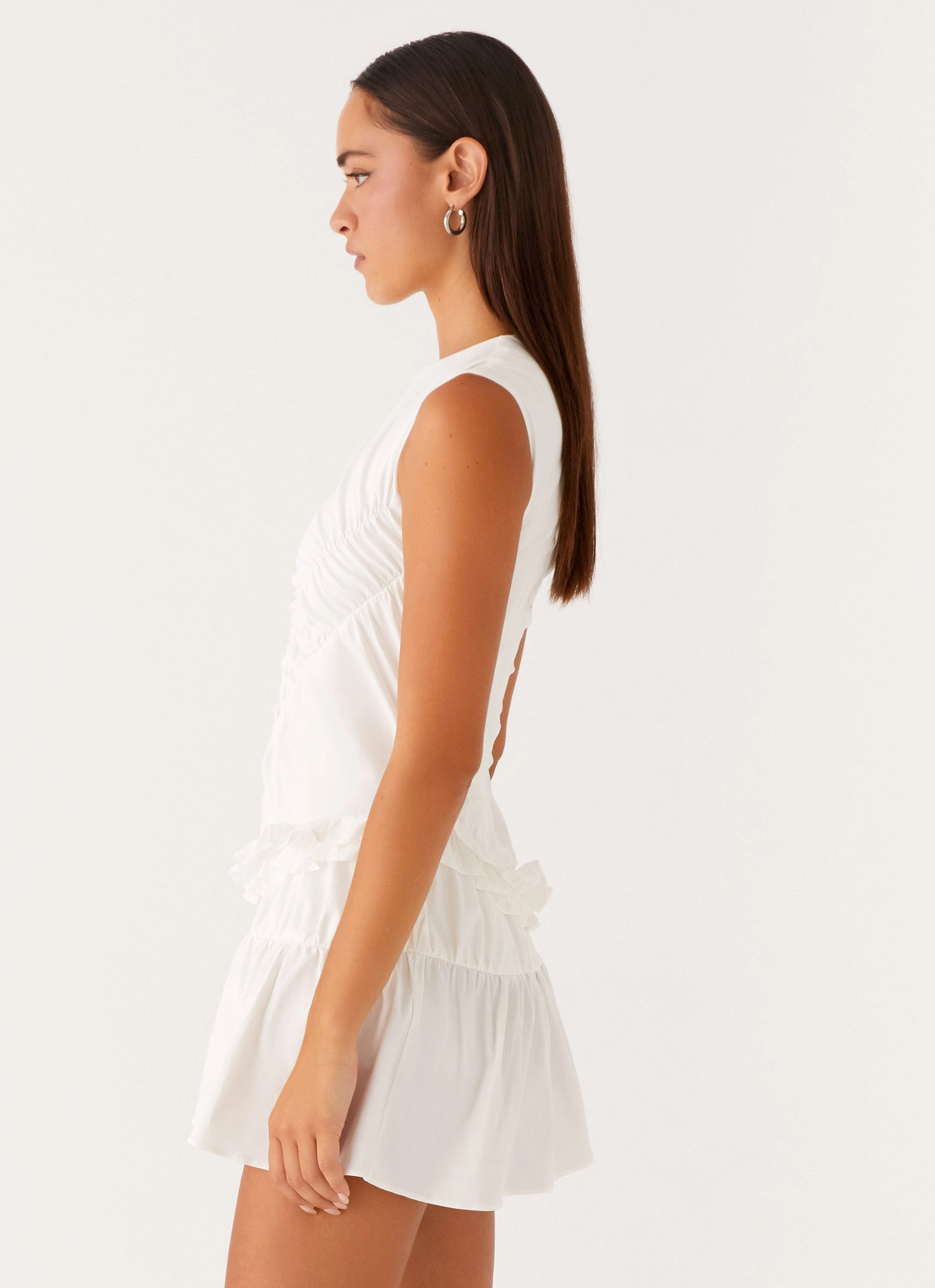 Anders Mini Dress - White Dreamy Look Luxe Comfort