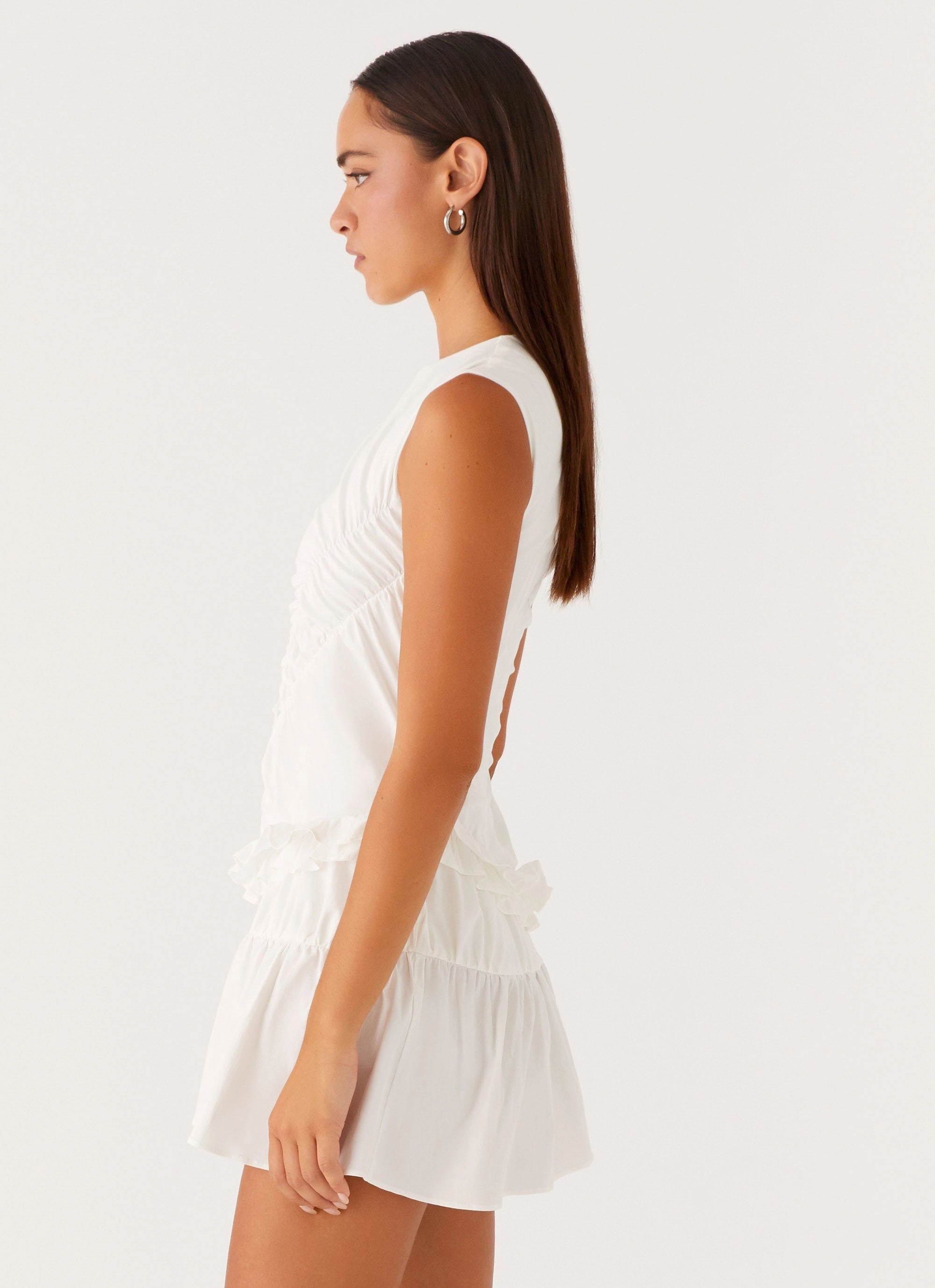 Anders Mini Dress - White Event Mood Cozy Cut