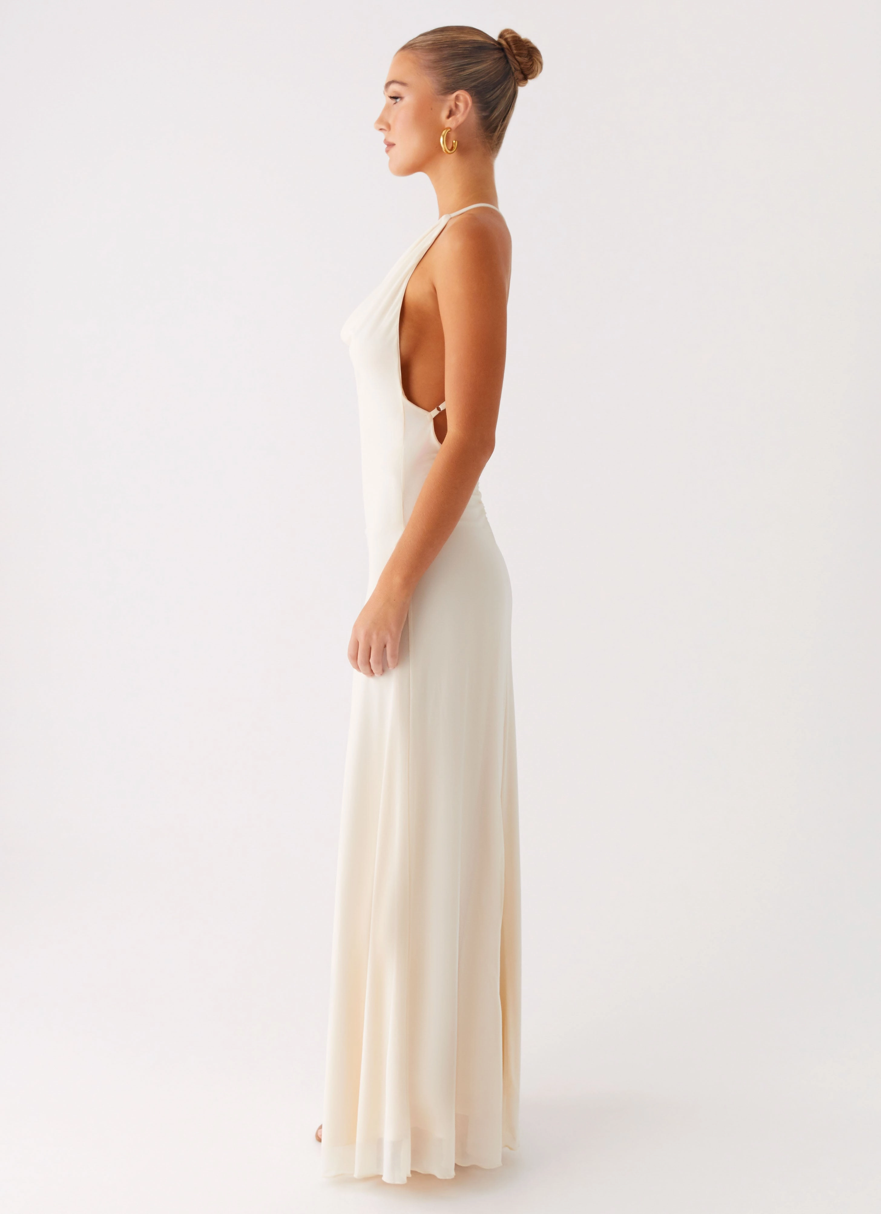 Fashionable Coat Dahliana Maxi Dress - Off White