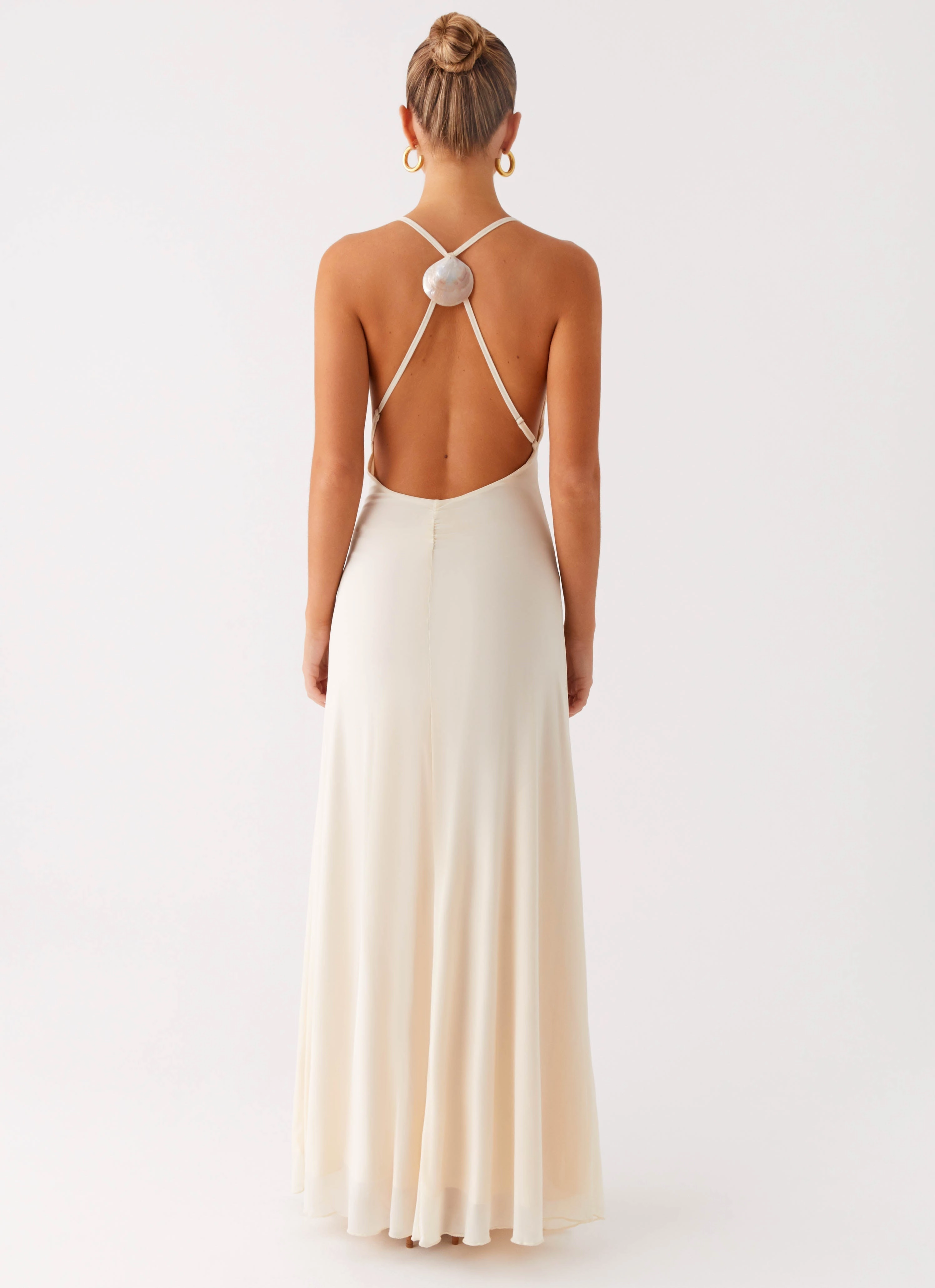 Dahliana Maxi Dress - Off White Eco Friendly
