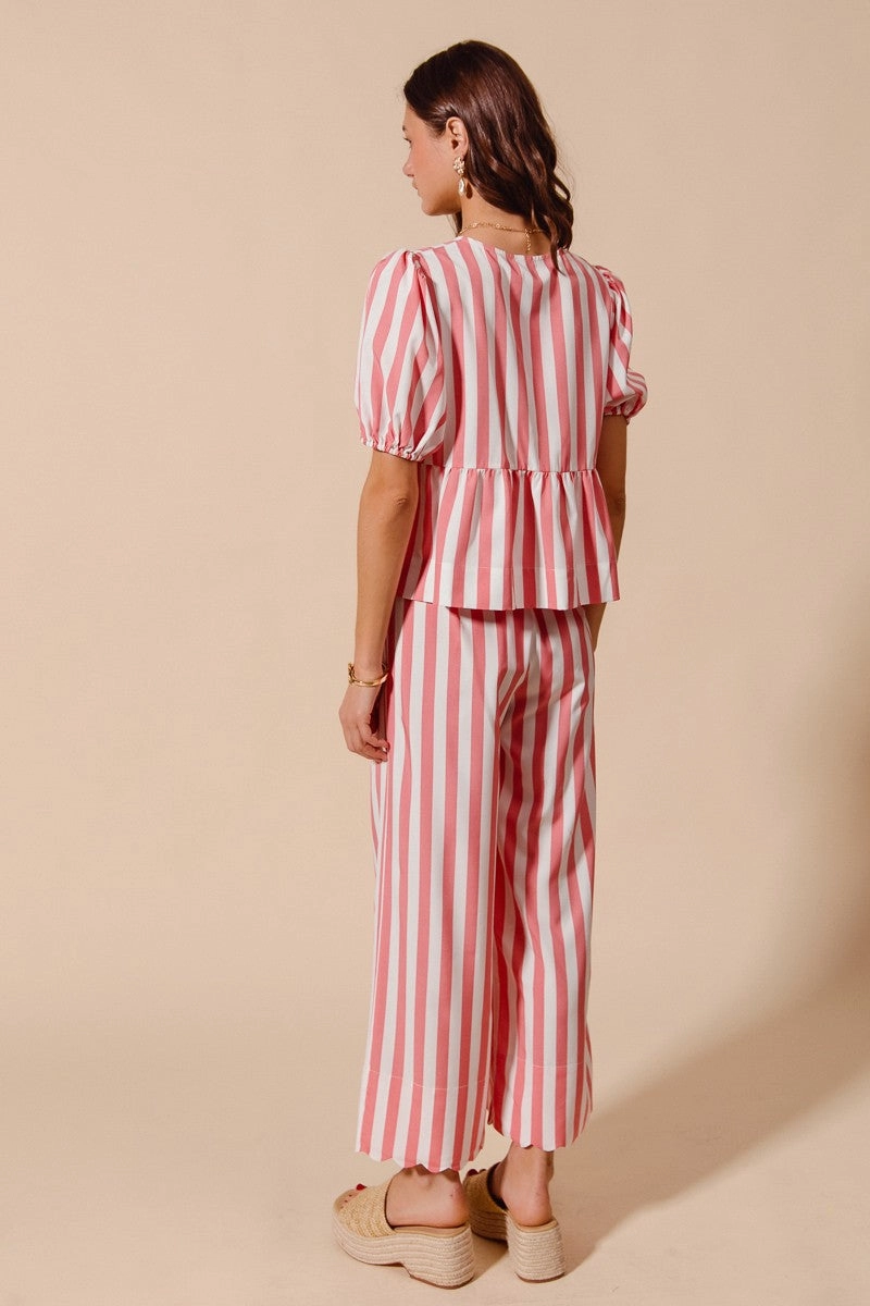 Summer of Love Striped Set - Pink Minimal Edge