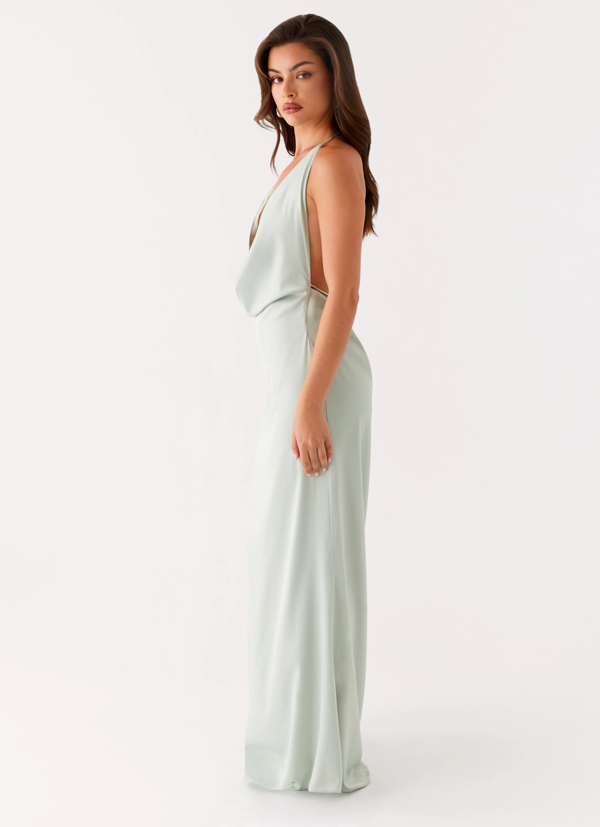 Vibrant Spirit Fluid Shape Noemi Maxi Dress - Sage