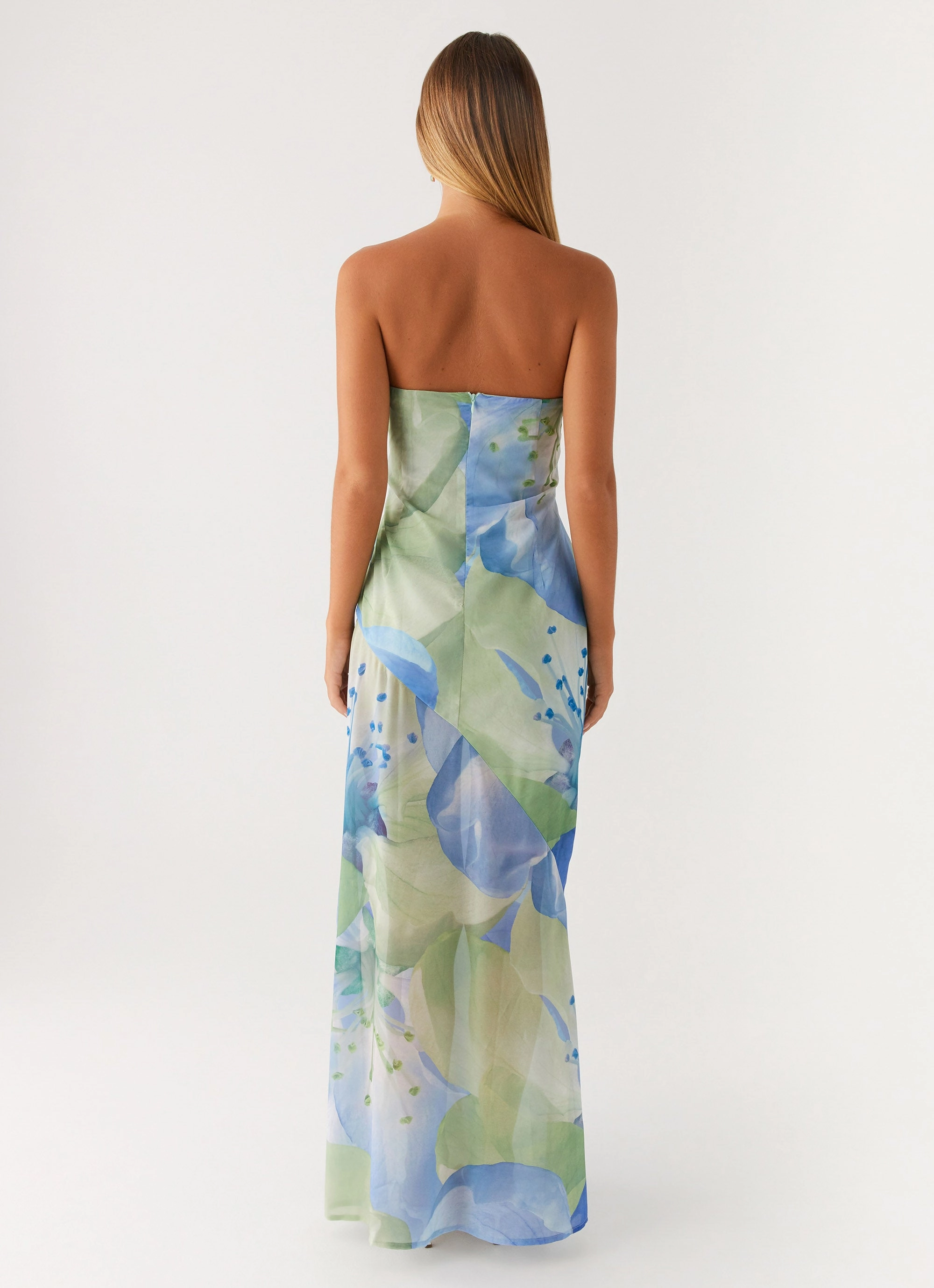 Double Breasted Autumn Wear Lawson Maxi Dress - Flower Print