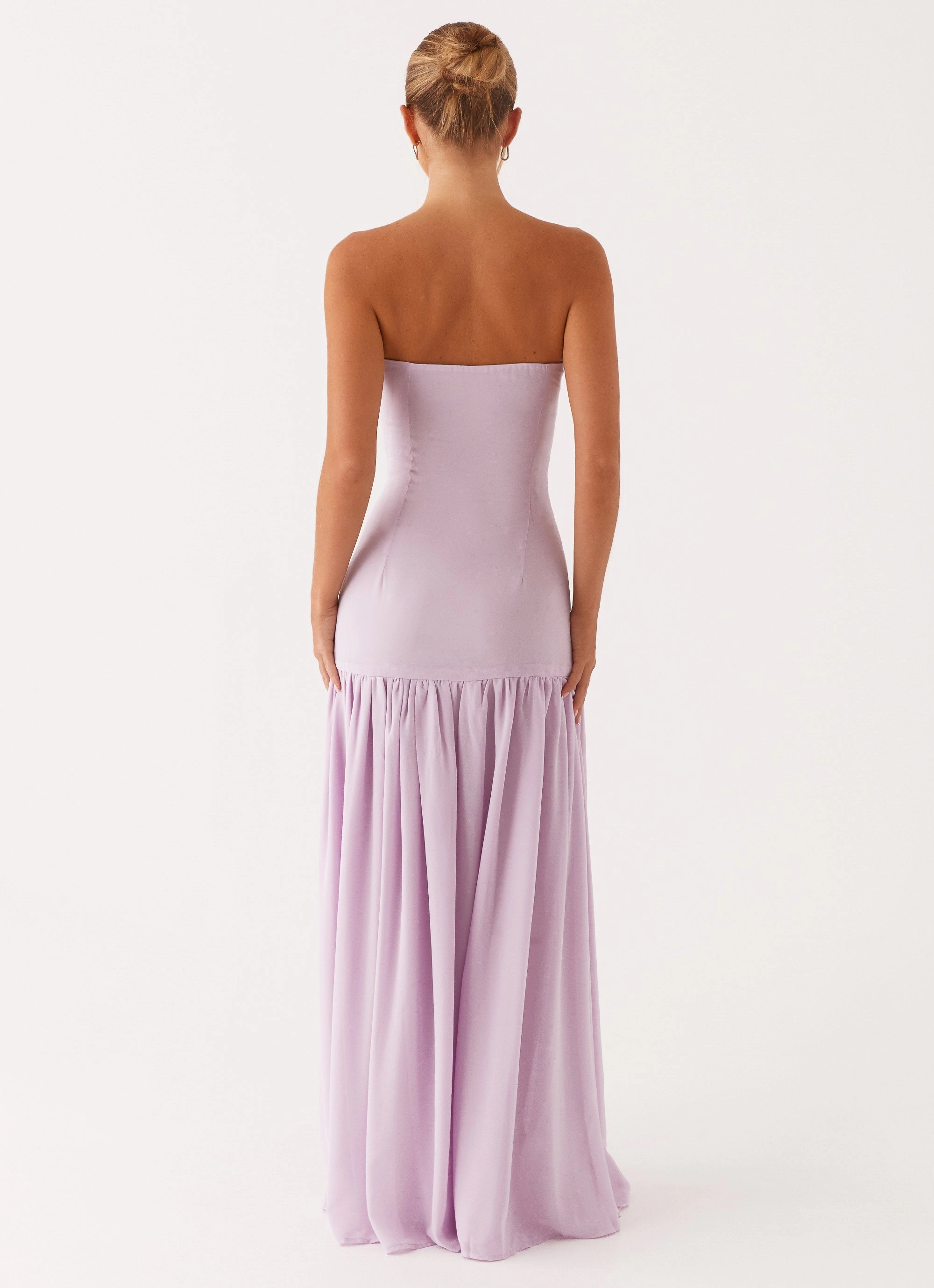 Eden Strapless Maxi Dress - Lilac Romantic Mood