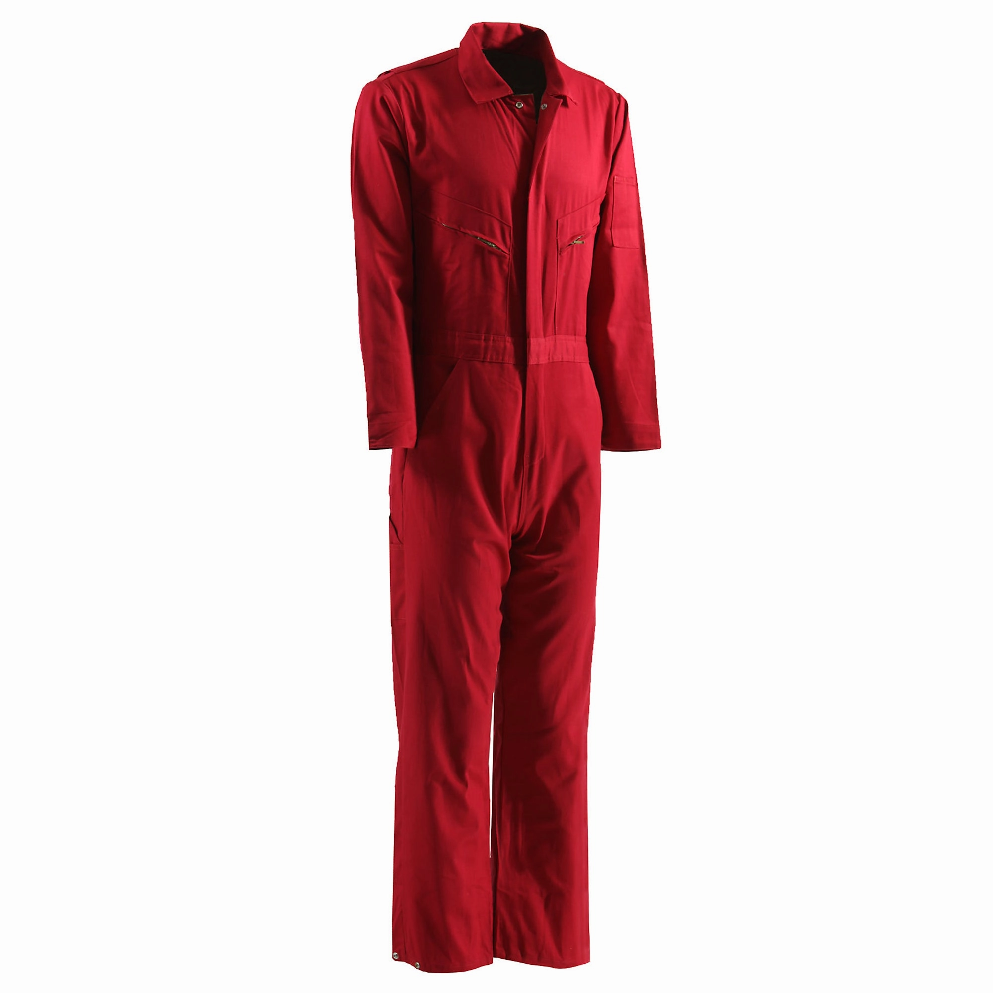 Travel Layer Berne Mens Red 100% Cotton Deluxe Unlined Coverall