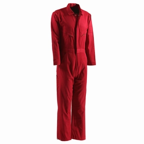 Berne Mens Red 100% Cotton Deluxe Unlined Coverall Functional Fit Transitional Wear