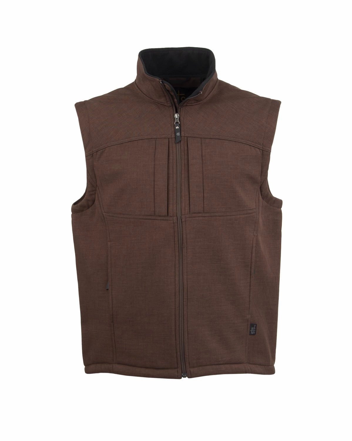 STS Ranchwear Mens Weston Chocolate Poly/Spandex Softshell Vest Functional Layer Piece Ripstop Fabric Technology