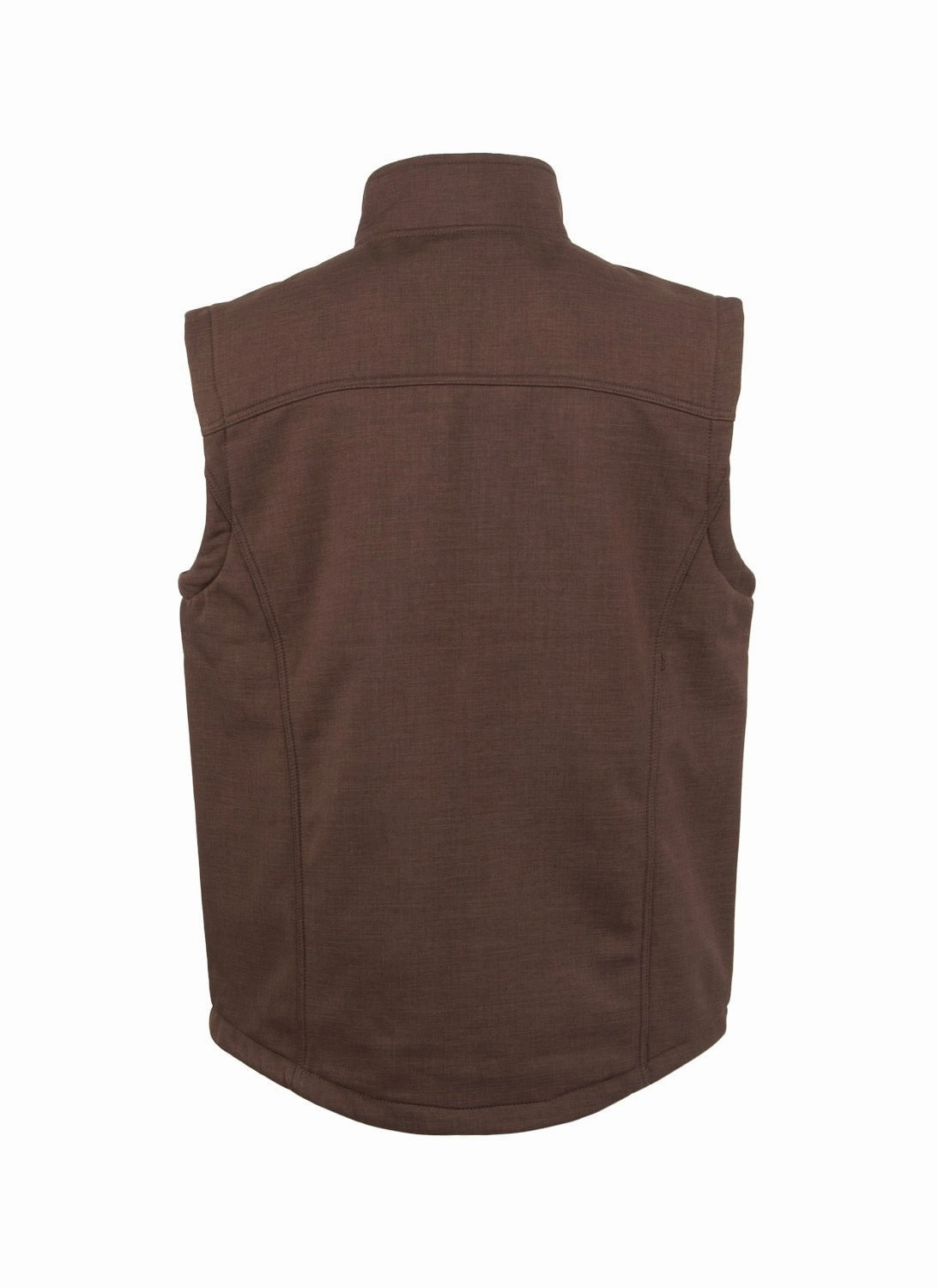 STS Ranchwear Mens Weston Chocolate Poly/Spandex Softshell Vest Autumn Ready