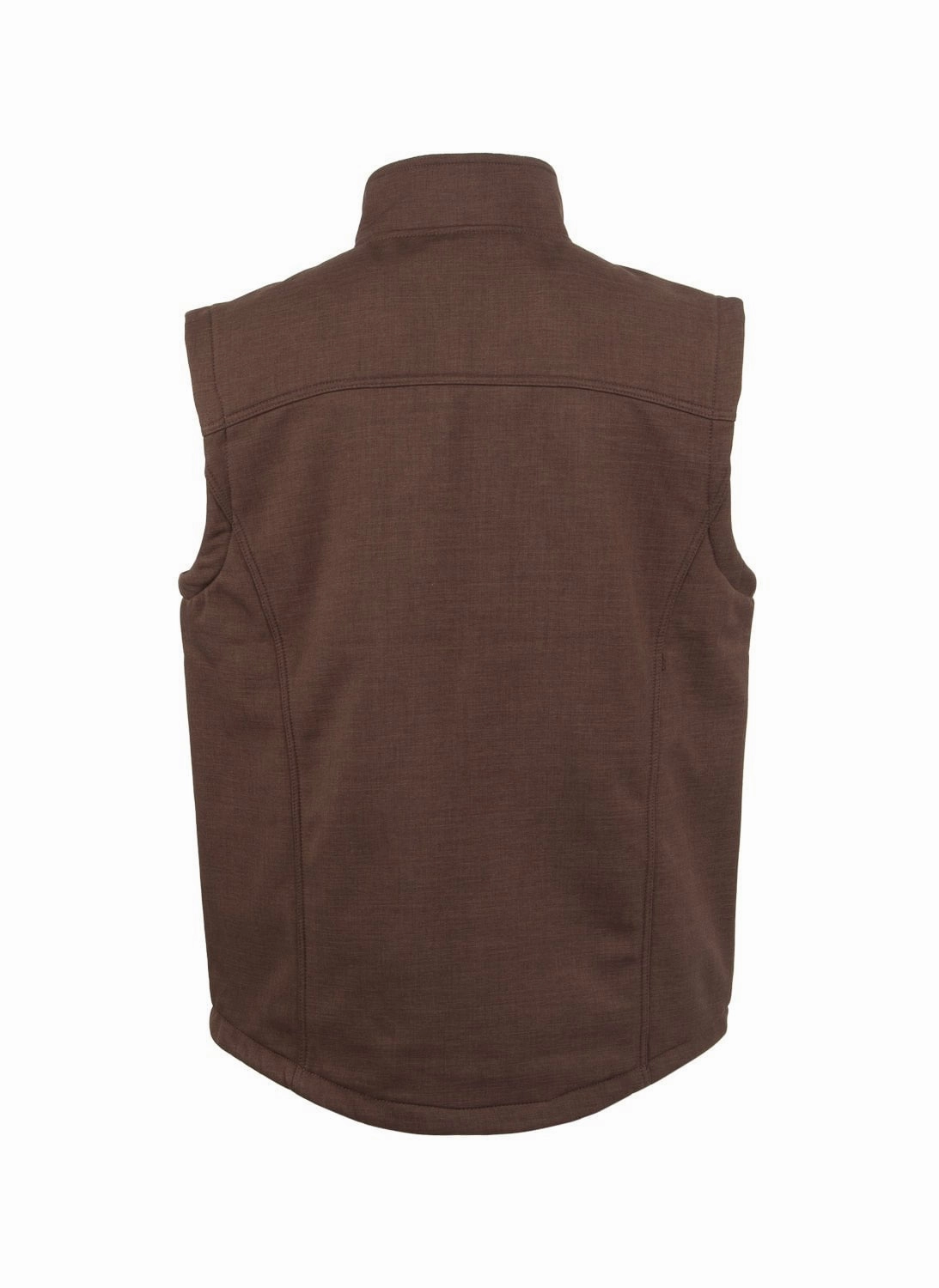 On The Go Anti Static Finish STS Ranchwear Mens Weston Chocolate Poly/Spandex Softshell Vest