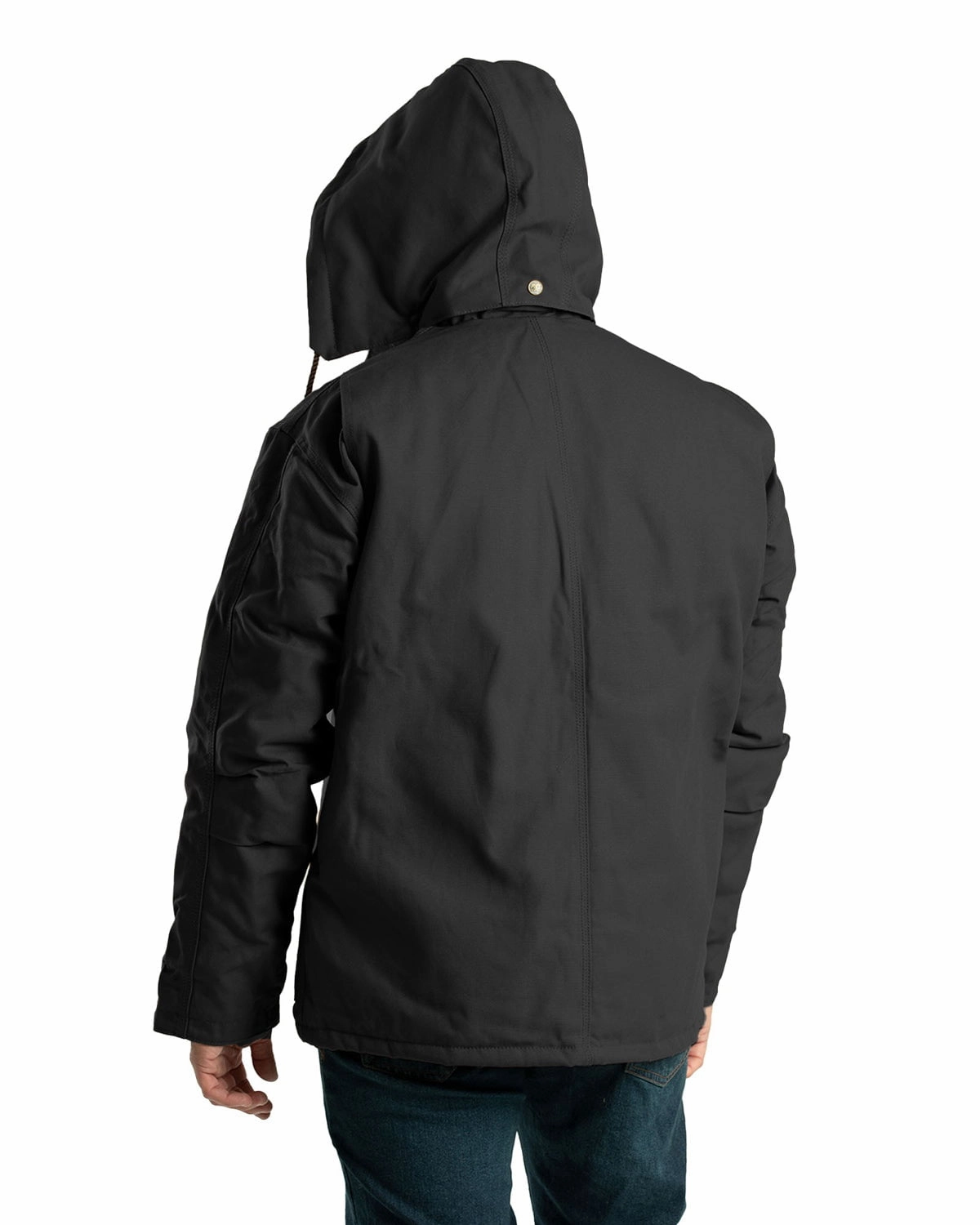 Good Material Berne Apparel Mens Heritage Duck Black 100% Cotton Chore Jacket