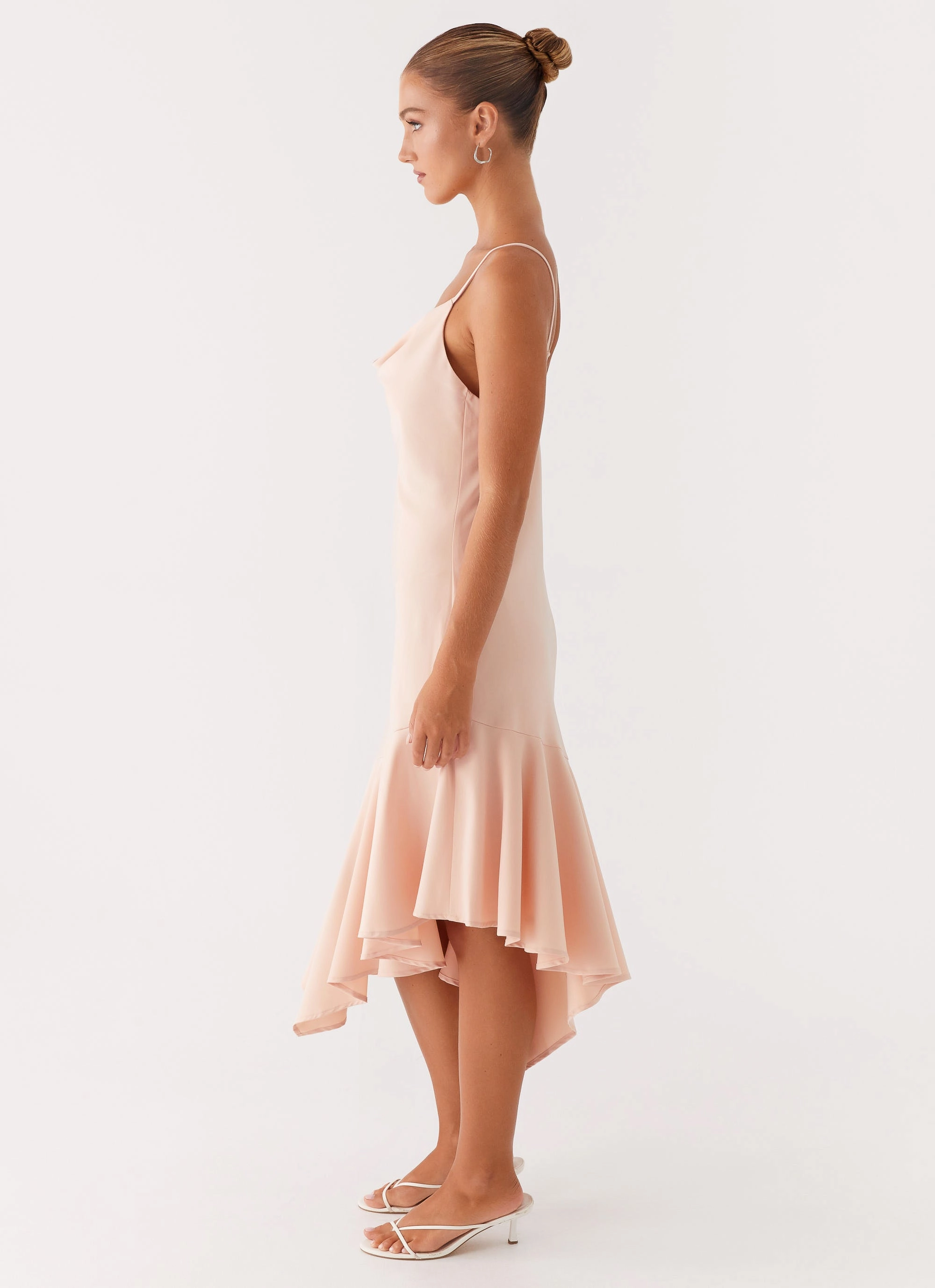 Korby Midi Dress - Pink Wrap Glow