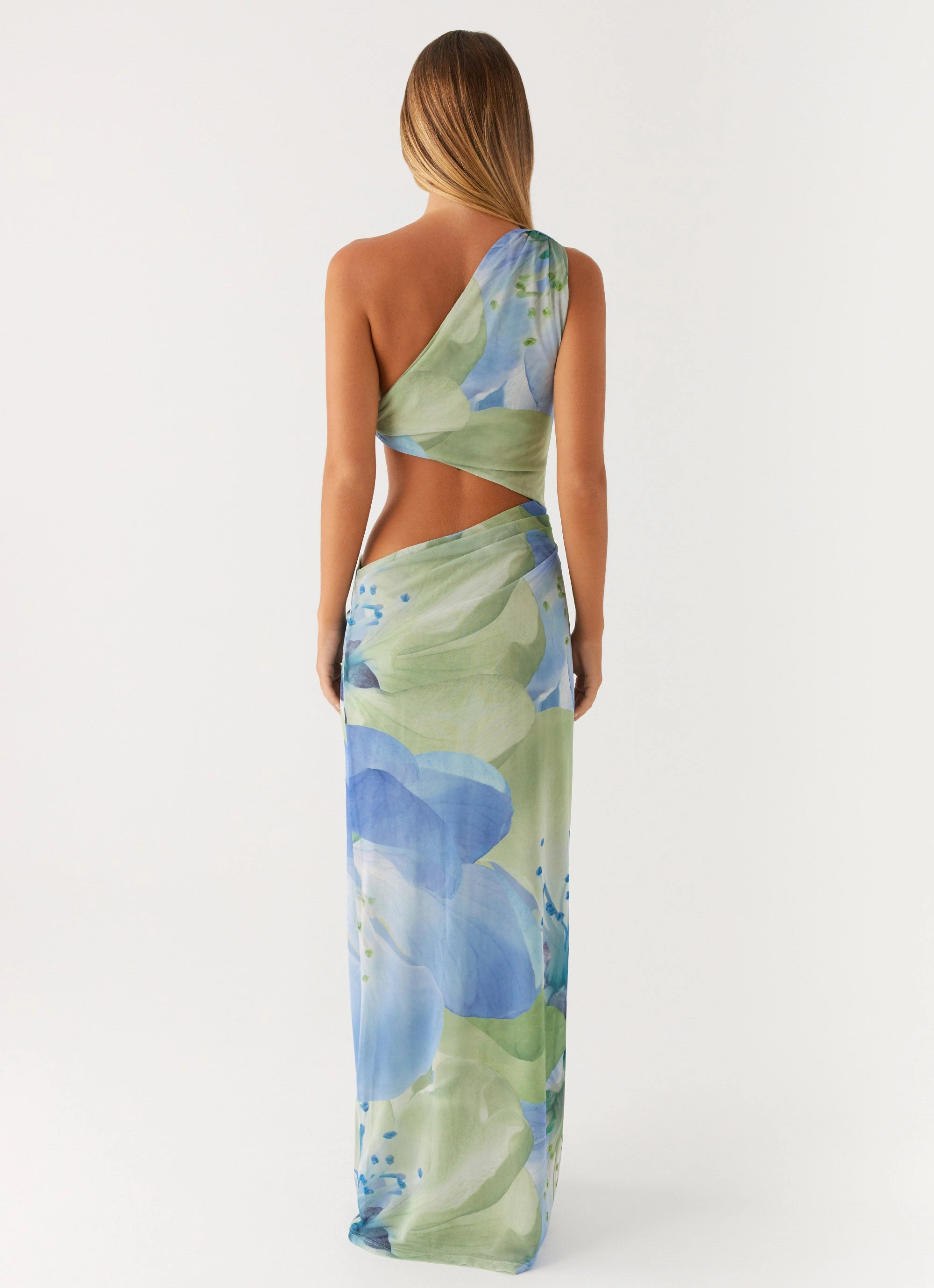 Wilder Maxi Dress - Flower Print Single Breasted