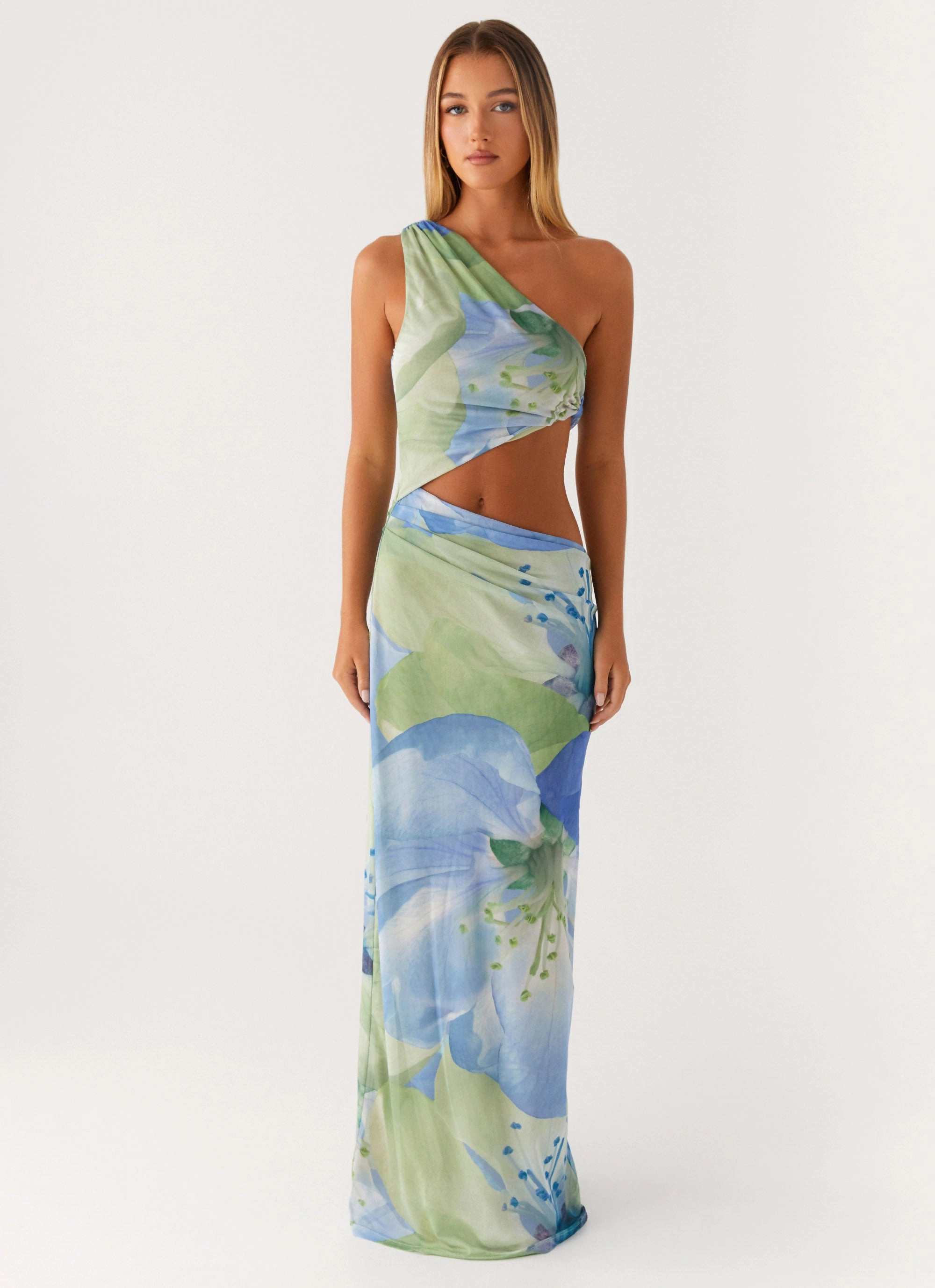 Soft Touch Minimal Tone Wilder Maxi Dress - Flower Print